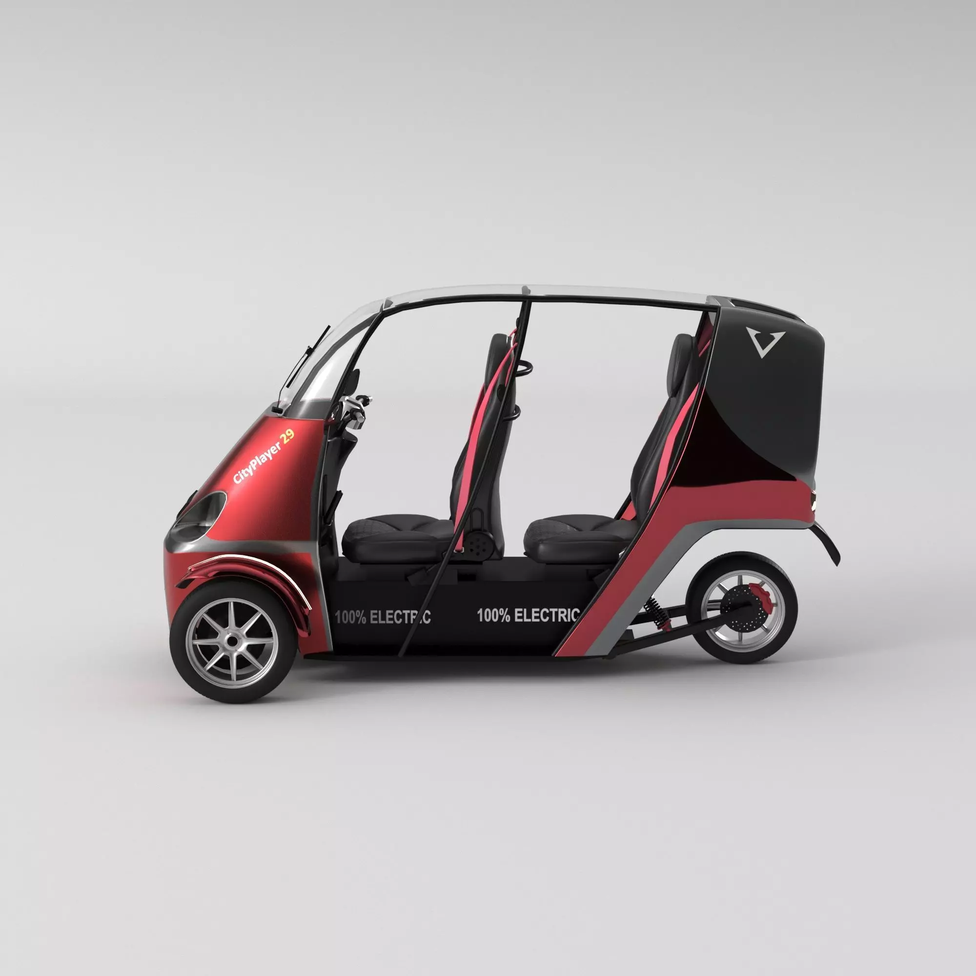 Tricycle electric 3D model_0