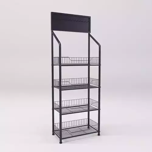 Supermarket food candy chips display wire steel shelf rack