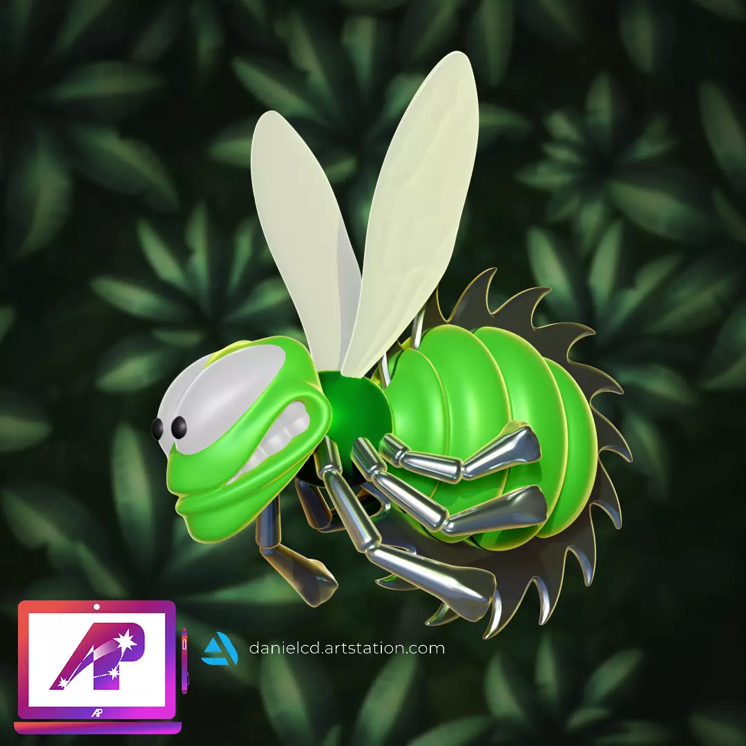 Buzz from Donkey Kong Country 3 3D print model_0