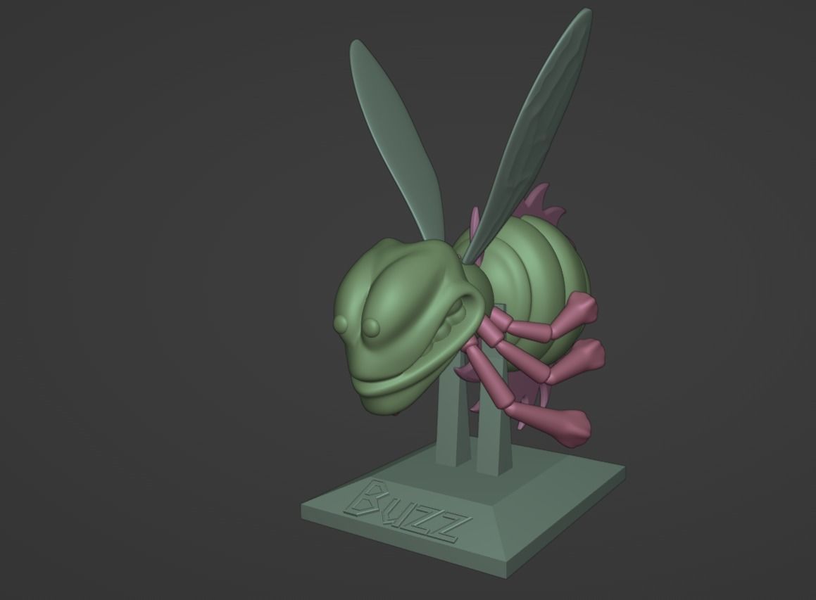 Buzz from Donkey Kong Country 3 3D print model_9