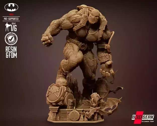 B3DSERK Bane Sculpture Tested for 3D printing