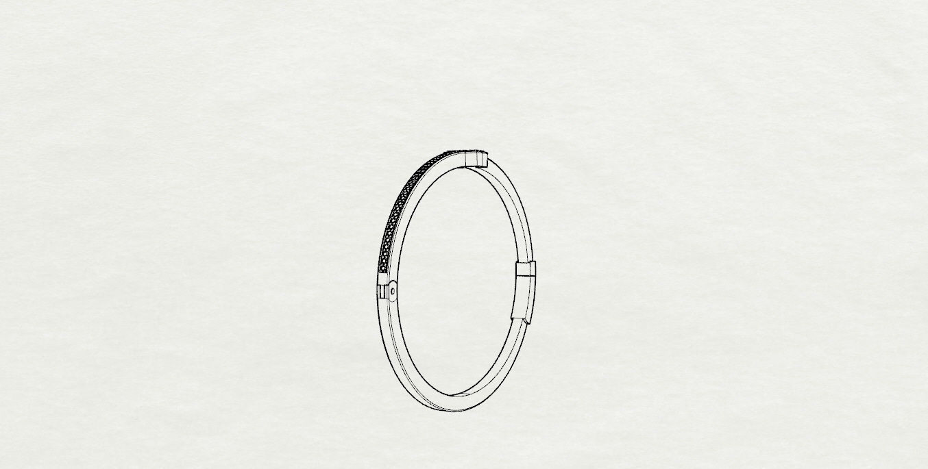 Tiffany bracelet 3D print model_16