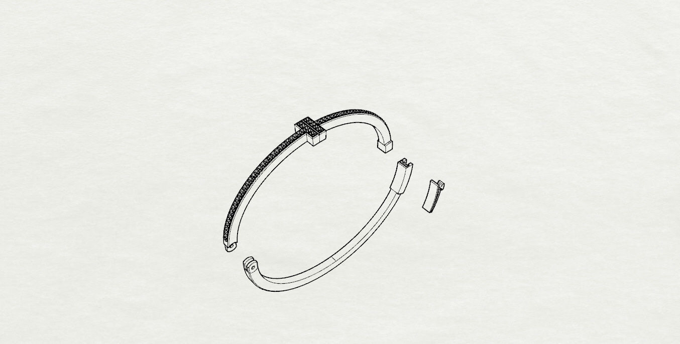 Tiffany bracelet 3D print model_17