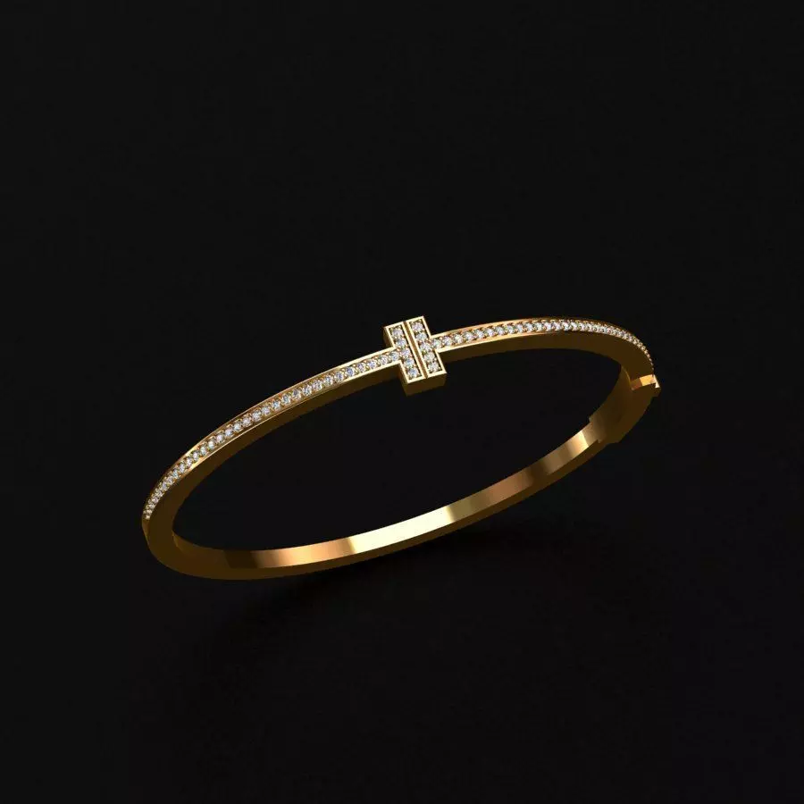 Tiffany bracelet 3D print model_0