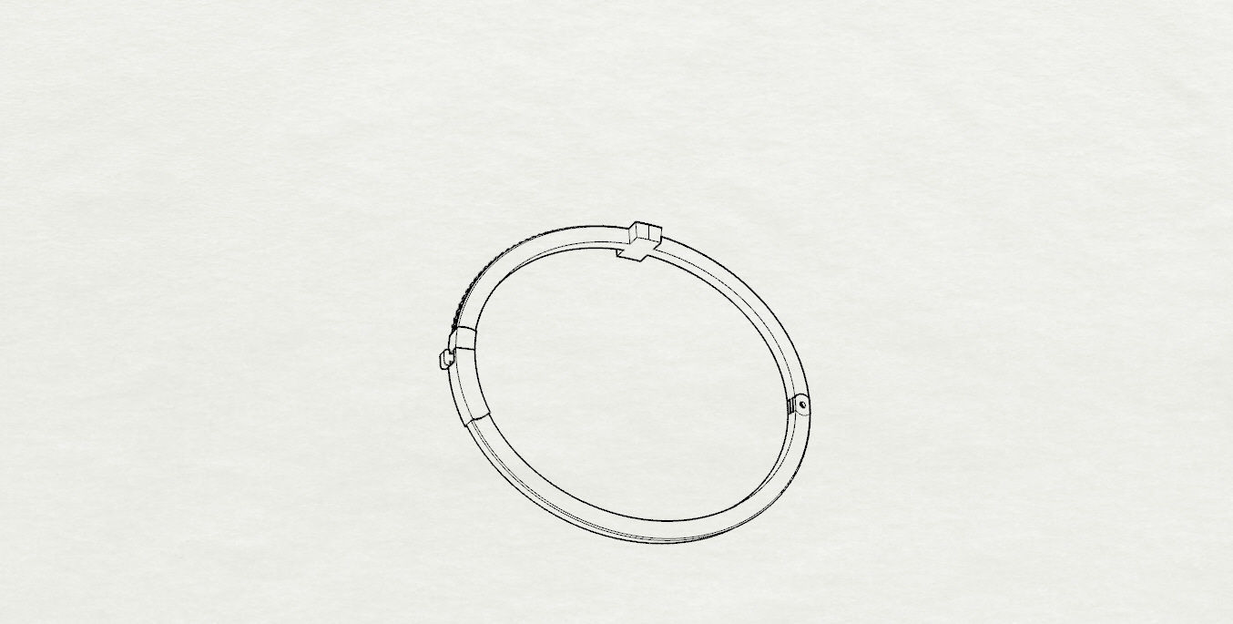 Tiffany bracelet 3D print model_15