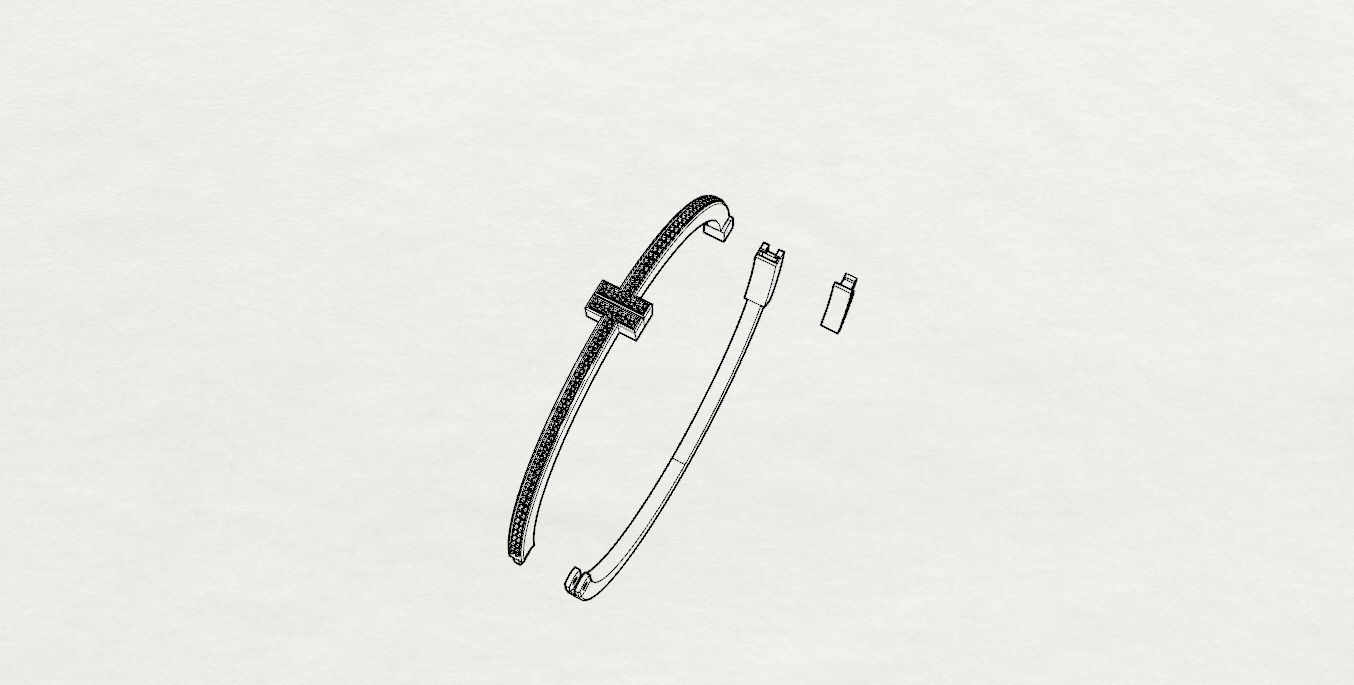 Tiffany bracelet 3D print model_20