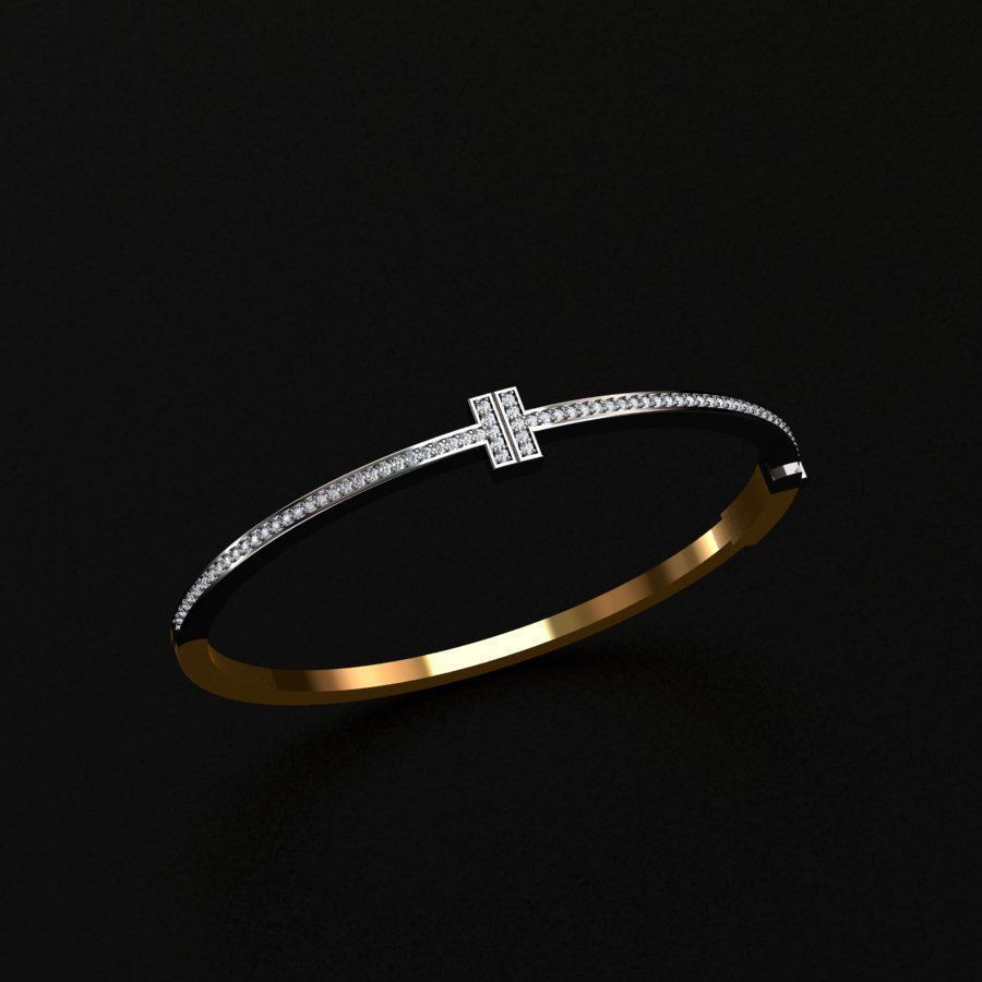 Tiffany bracelet 3D print model_2