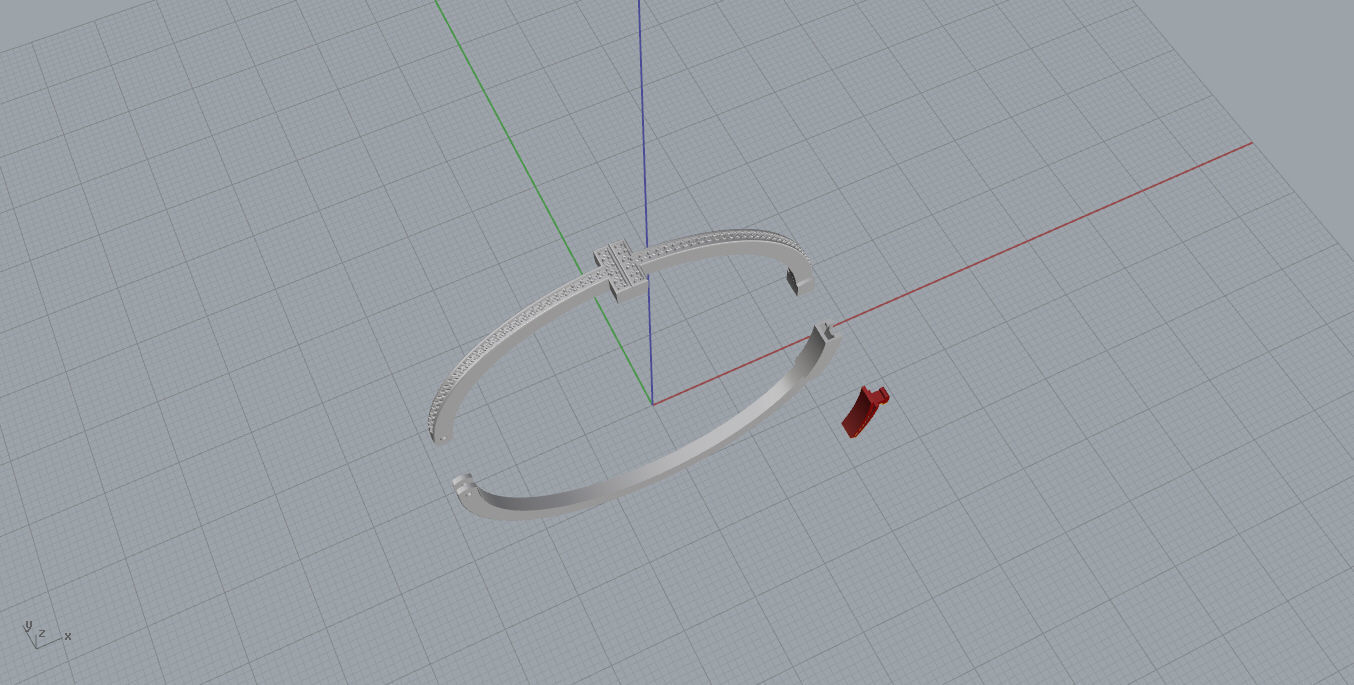 Tiffany bracelet 3D print model_21