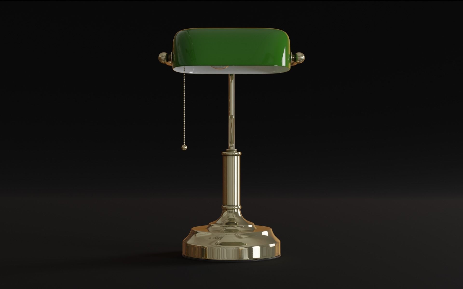 Old Table Lamp 3d Model 3D model_4