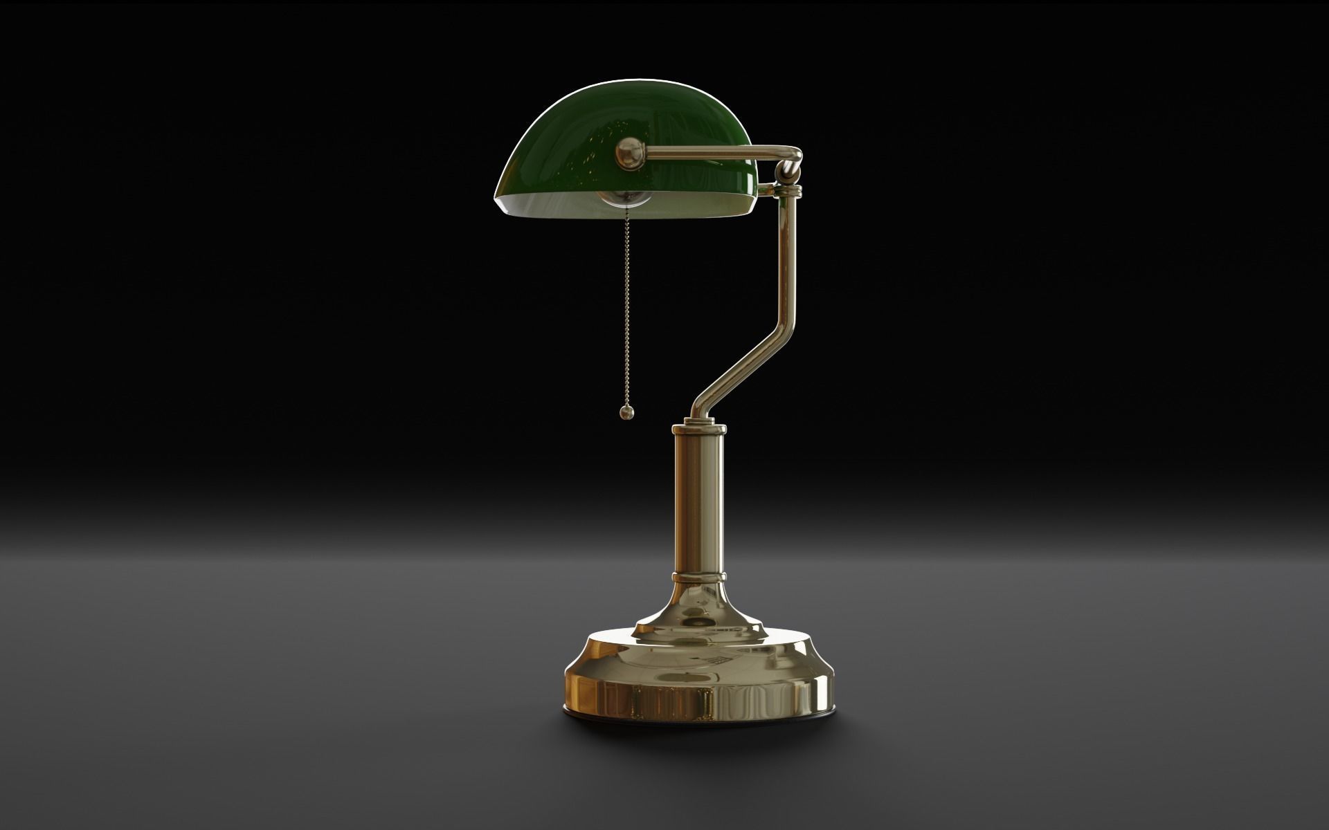 Old Table Lamp 3d Model 3D model_8