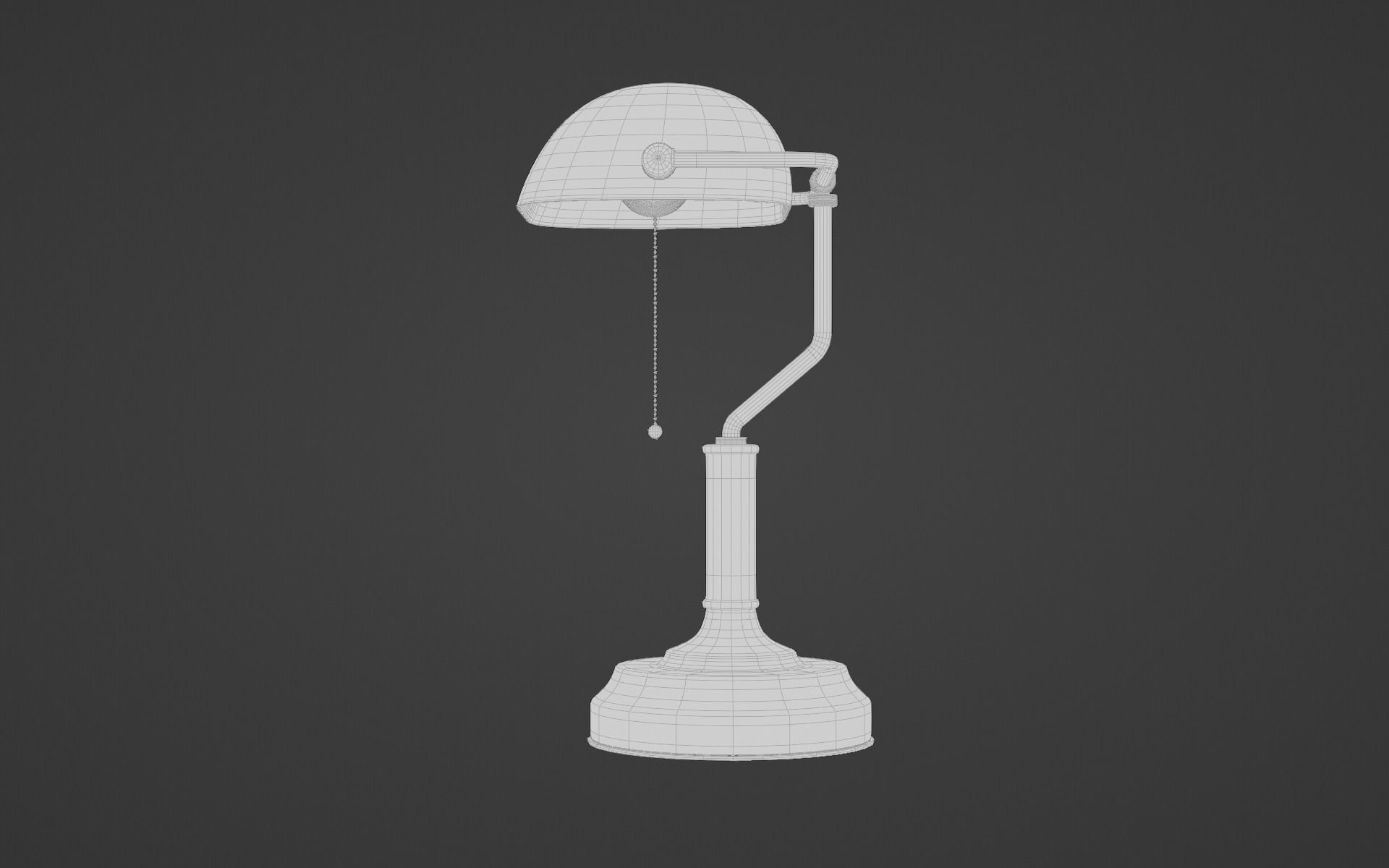 Old Table Lamp 3d Model 3D model_14