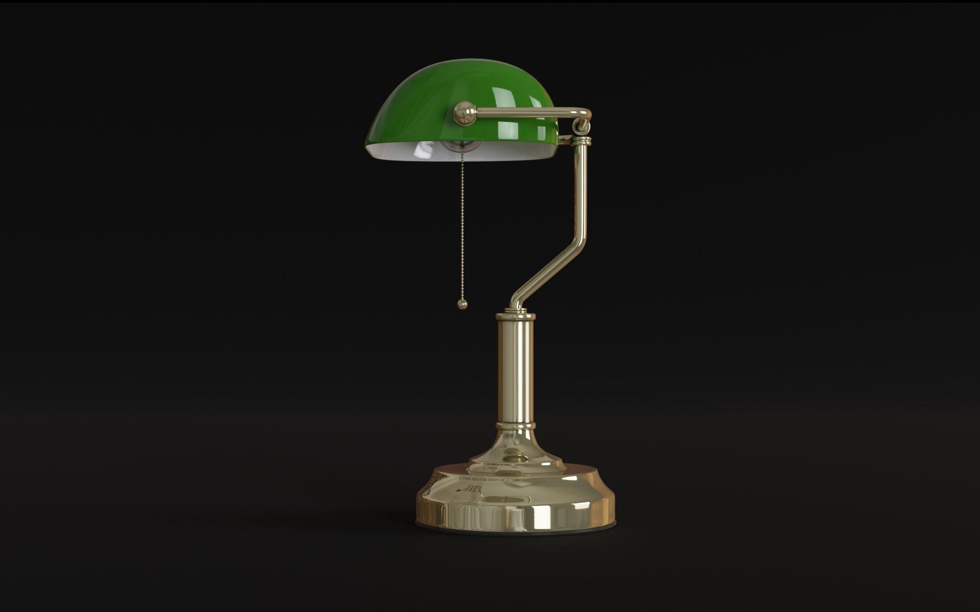 Old Table Lamp 3d Model 3D model_3
