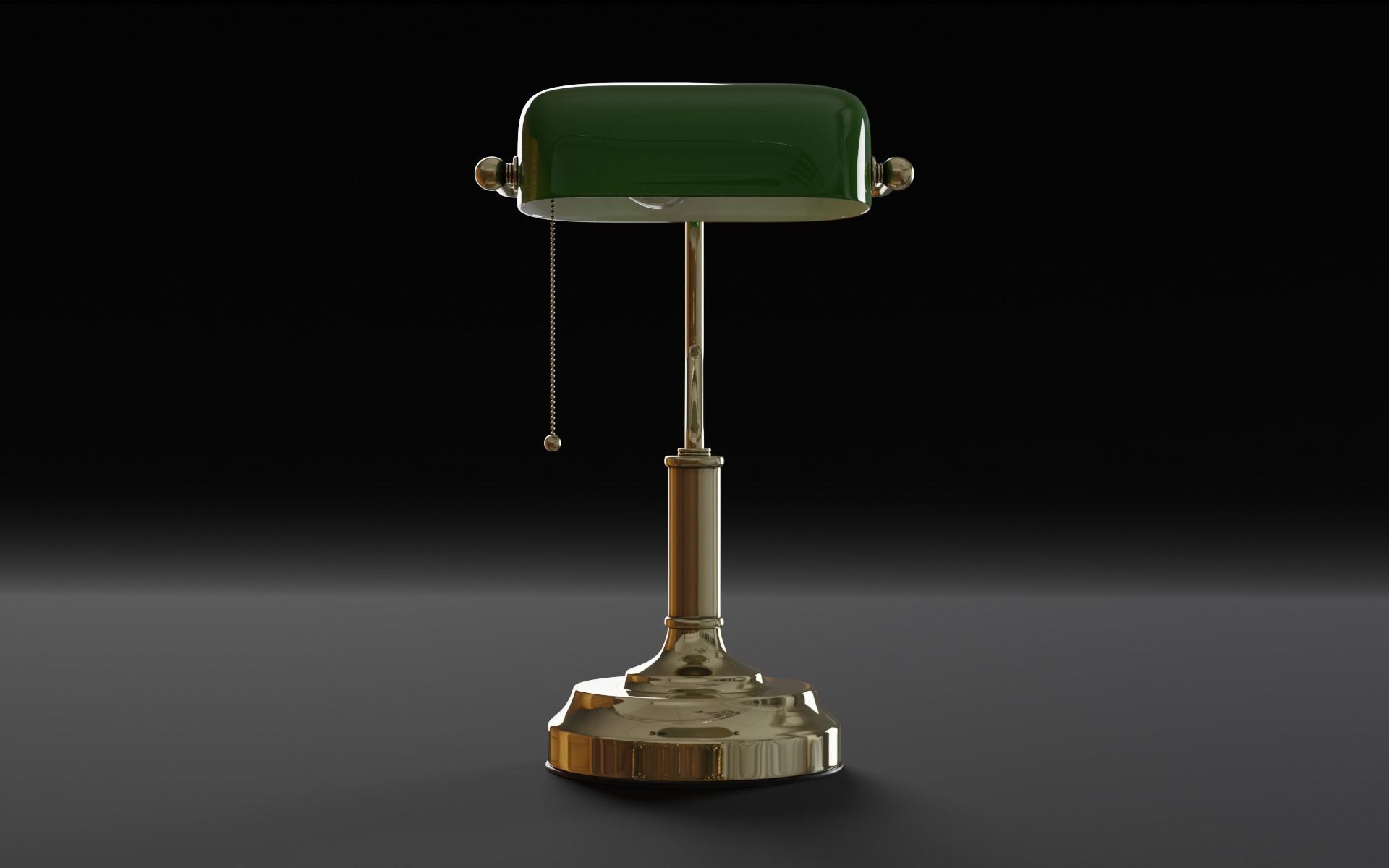 Old Table Lamp 3d Model 3D model_9