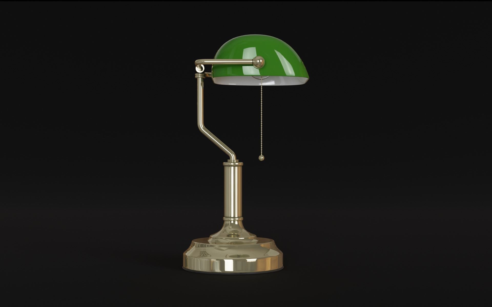 Old Table Lamp 3d Model 3D model_10