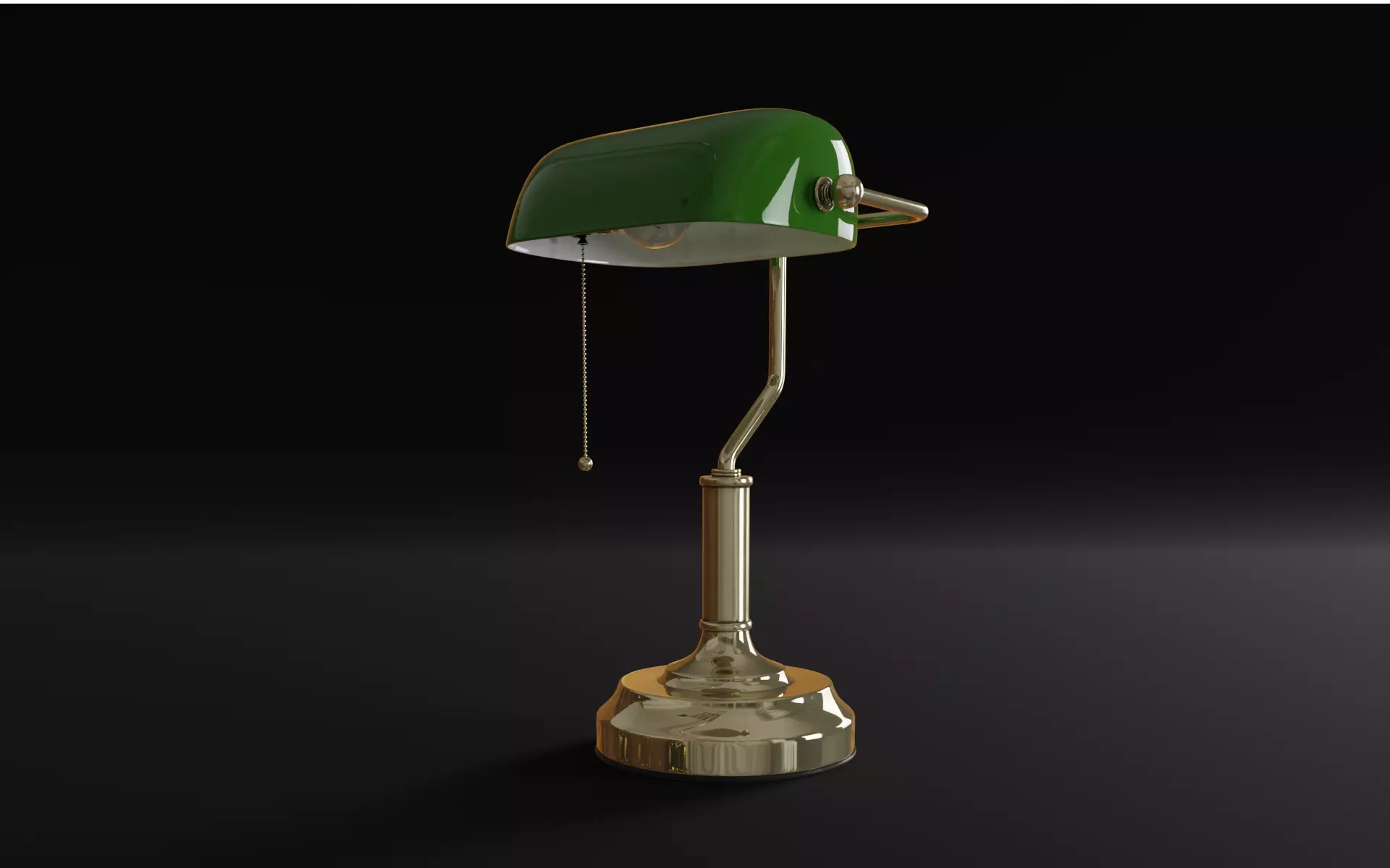 Old Table Lamp 3d Model 3D model_0