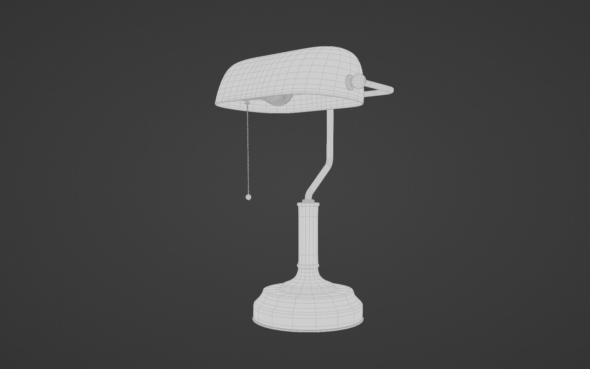 Old Table Lamp 3d Model 3D model_11