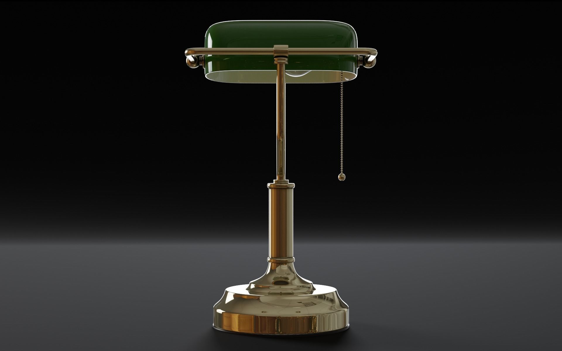 Old Table Lamp 3d Model 3D model_5