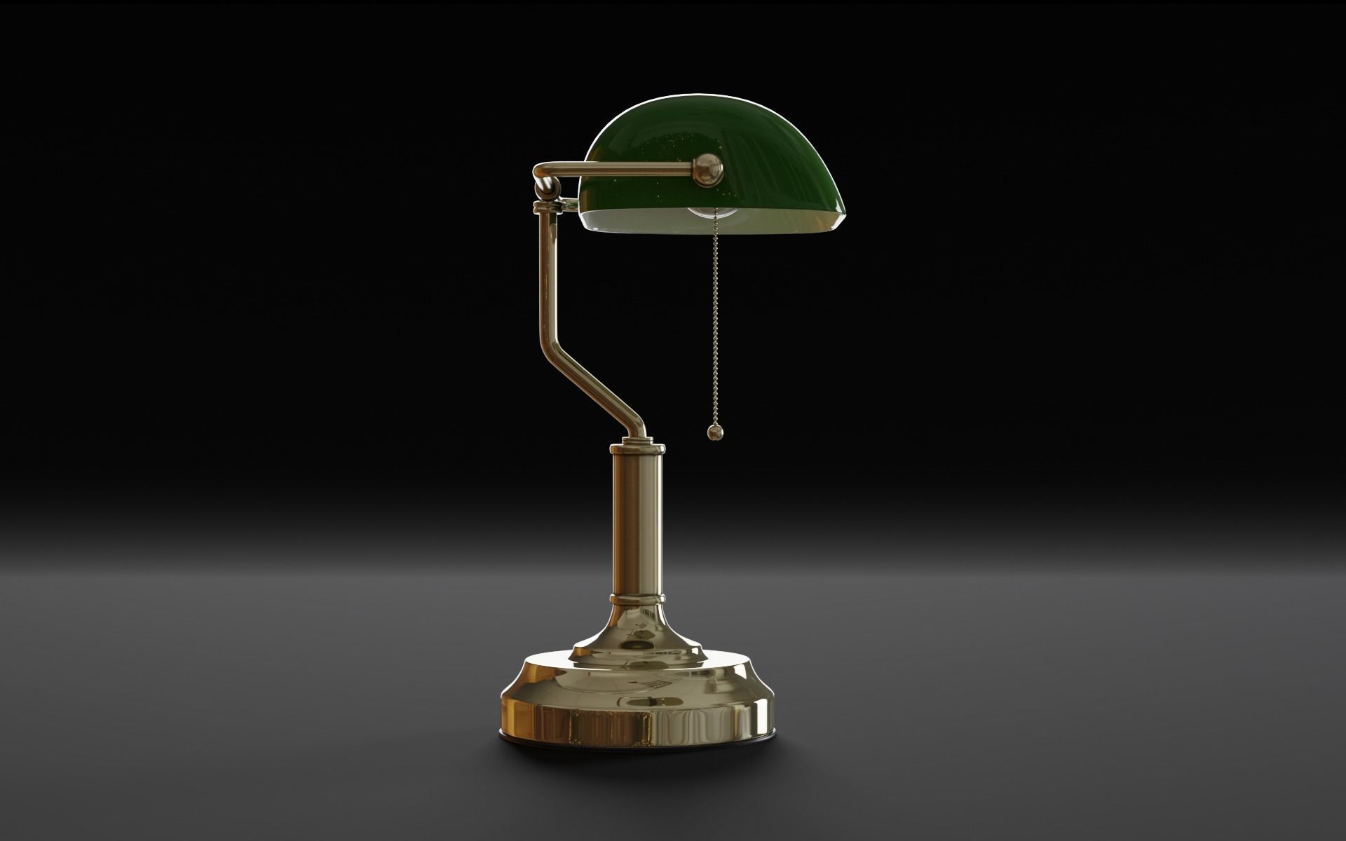 Old Table Lamp 3d Model 3D model_7