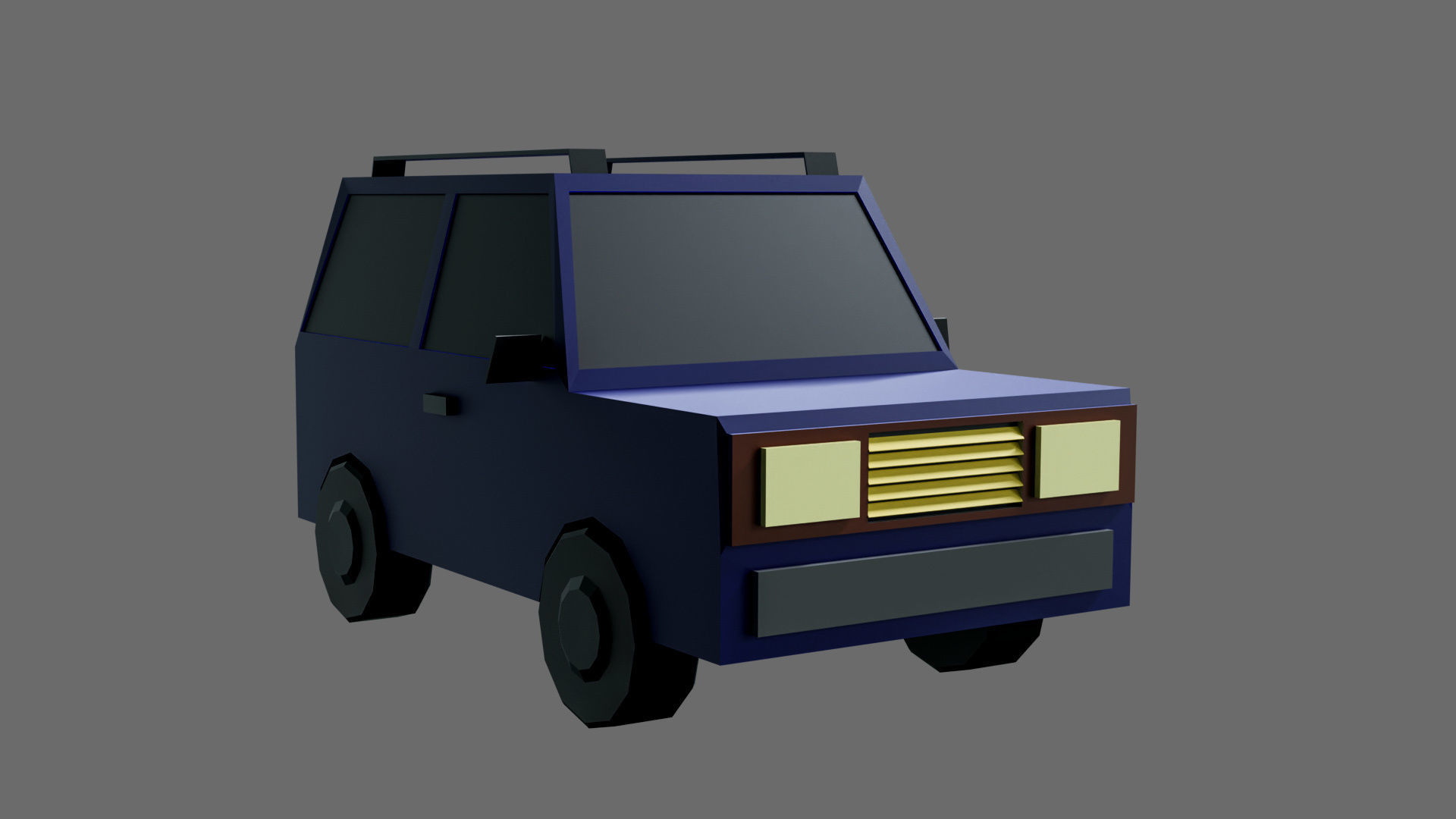 low poly cars Free low-poly 3D model_3