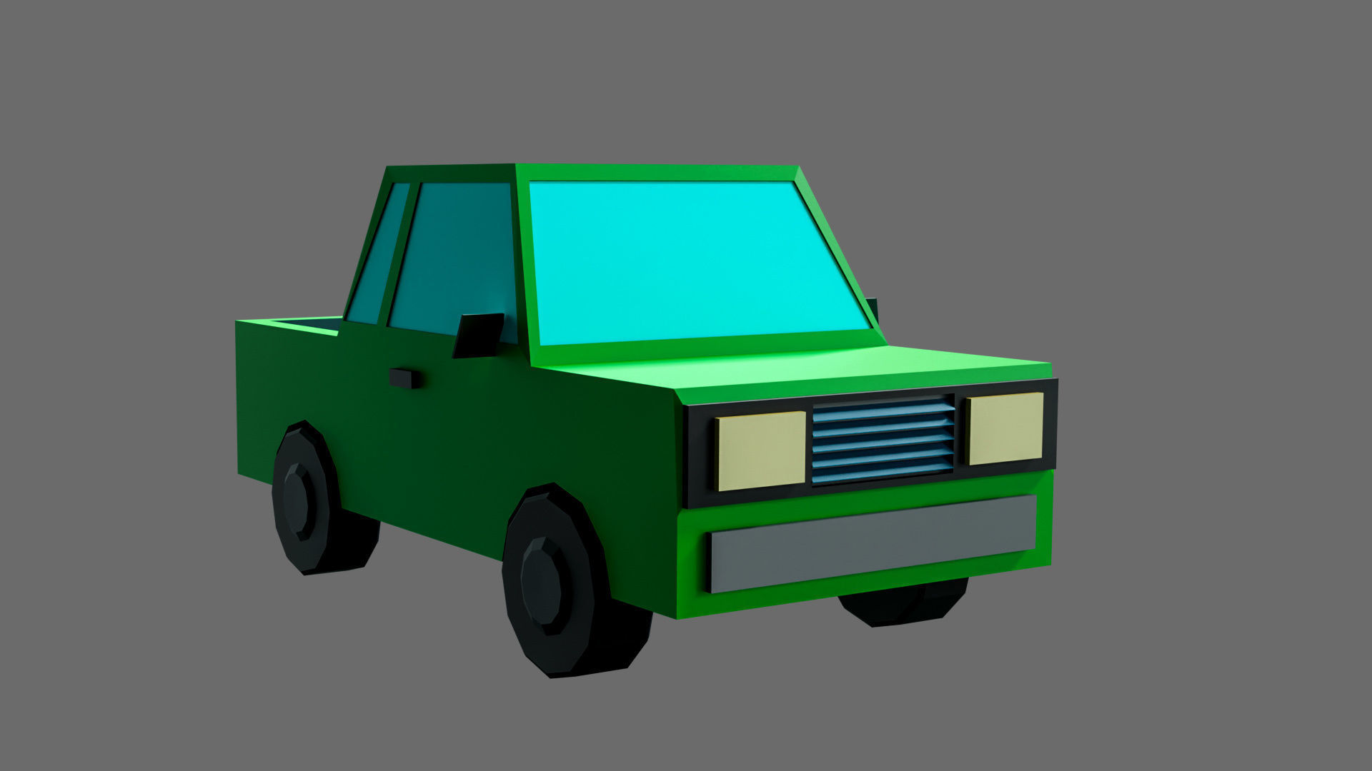 low poly cars Free low-poly 3D model_4