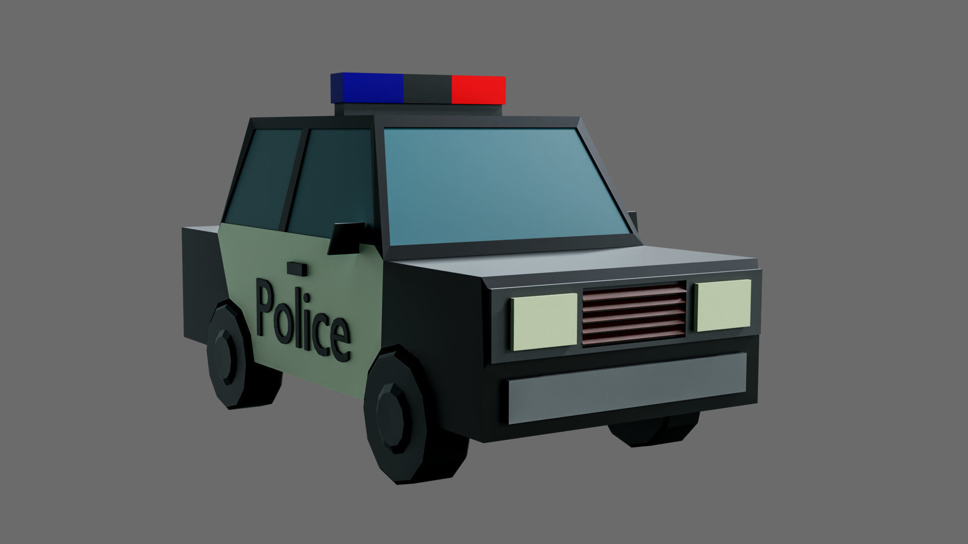 low poly cars Free low-poly 3D model_1