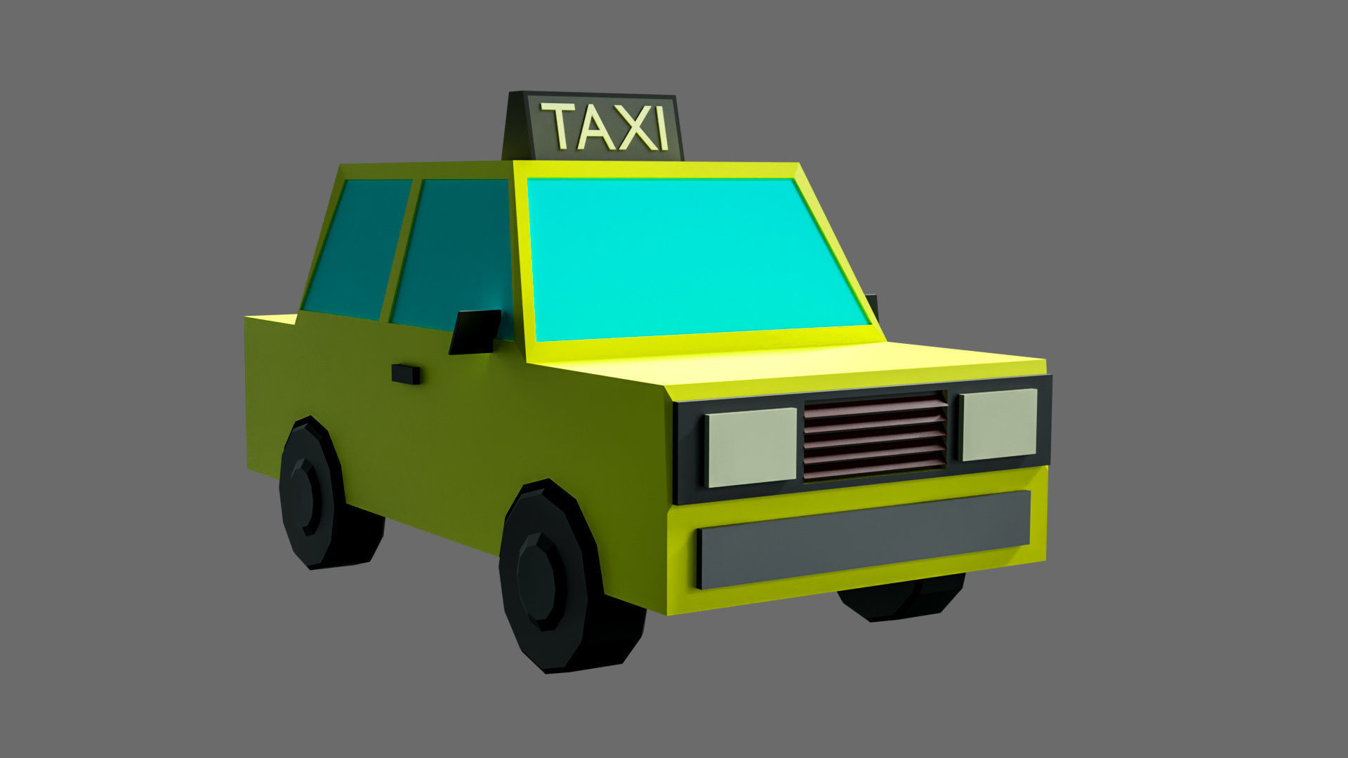 low poly cars Free low-poly 3D model_2