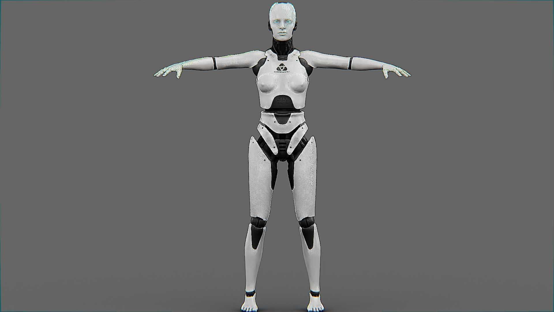 META HUMAN BOT-B Rigged for Unreal Engine - Unity - MIXAMO  3D model_25