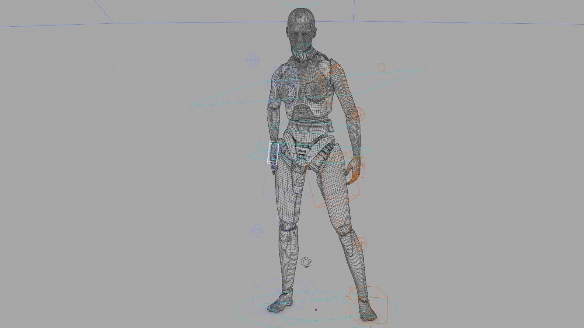 META HUMAN BOT-B Rigged for Unreal Engine - Unity - MIXAMO  3D model_40