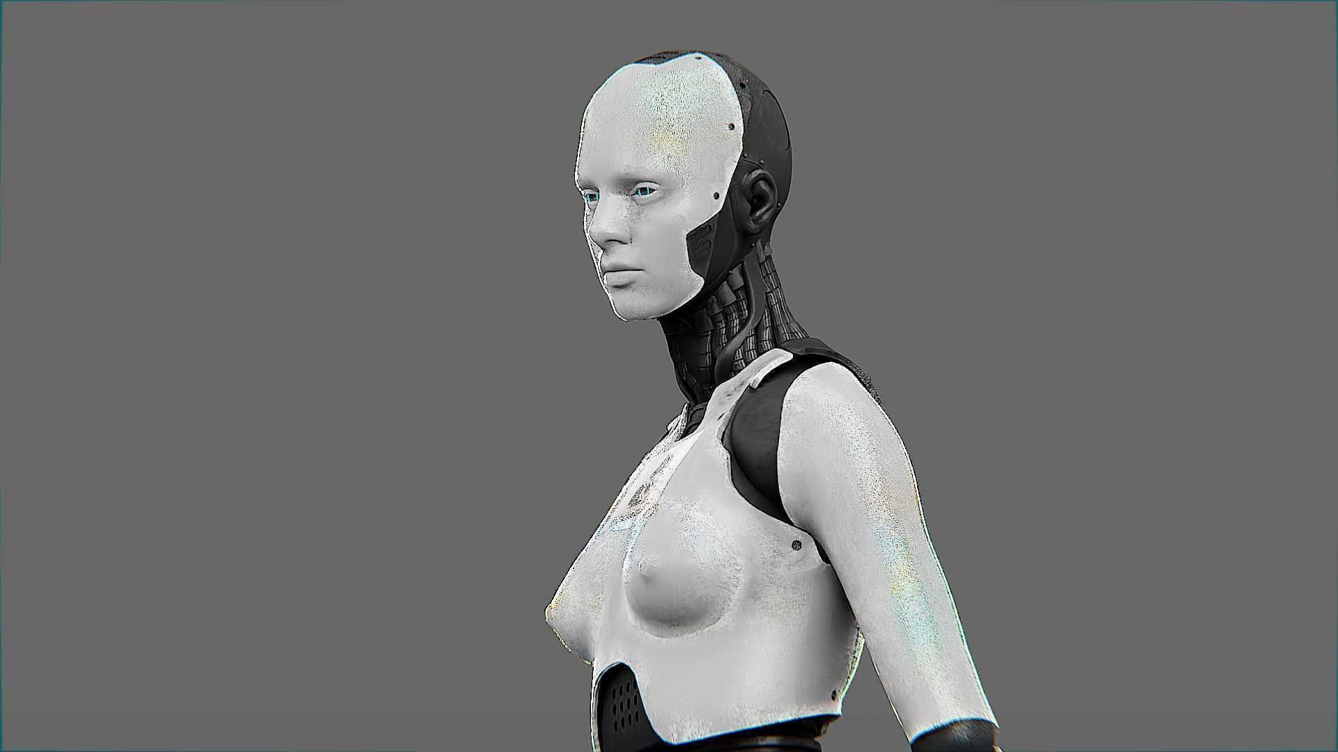 META HUMAN BOT-B Rigged for Unreal Engine - Unity - MIXAMO  3D model_16