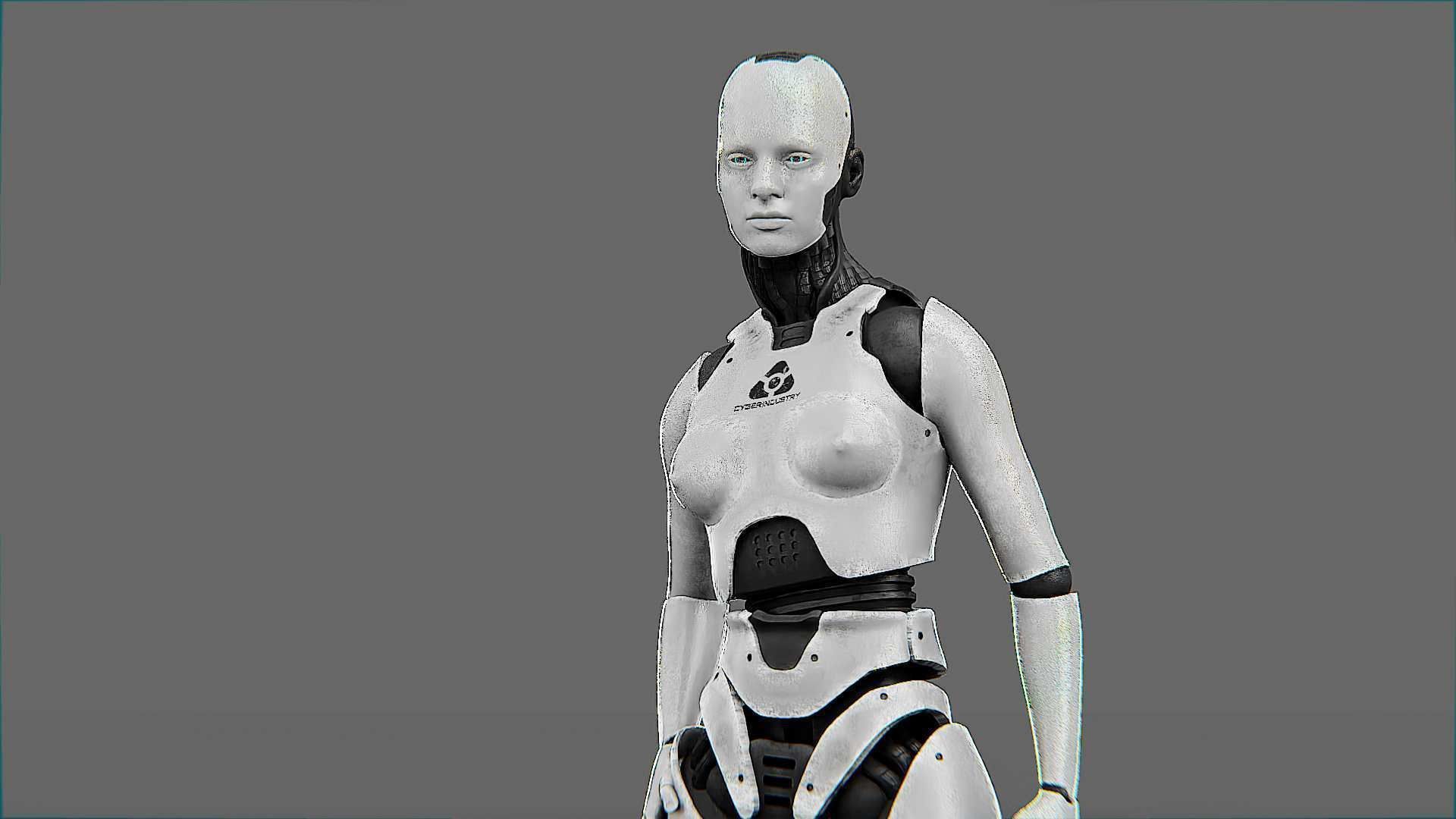 META HUMAN BOT-B Rigged for Unreal Engine - Unity - MIXAMO  3D model_15