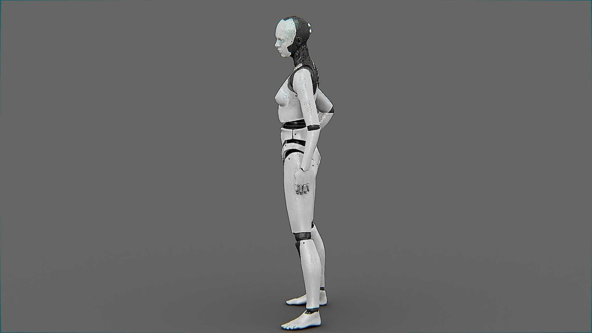 META HUMAN BOT-B Rigged for Unreal Engine - Unity - MIXAMO  3D model_5
