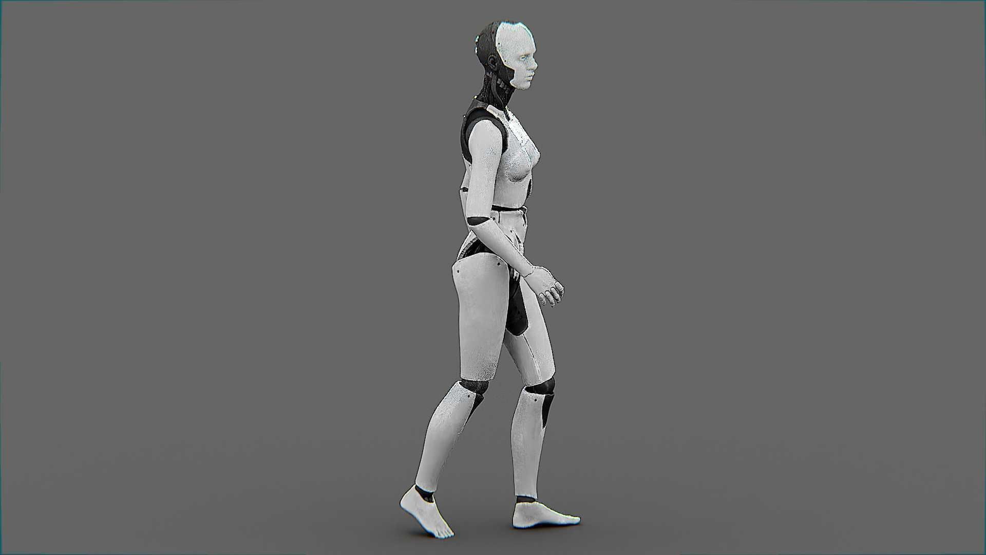 META HUMAN BOT-B Rigged for Unreal Engine - Unity - MIXAMO  3D model_29