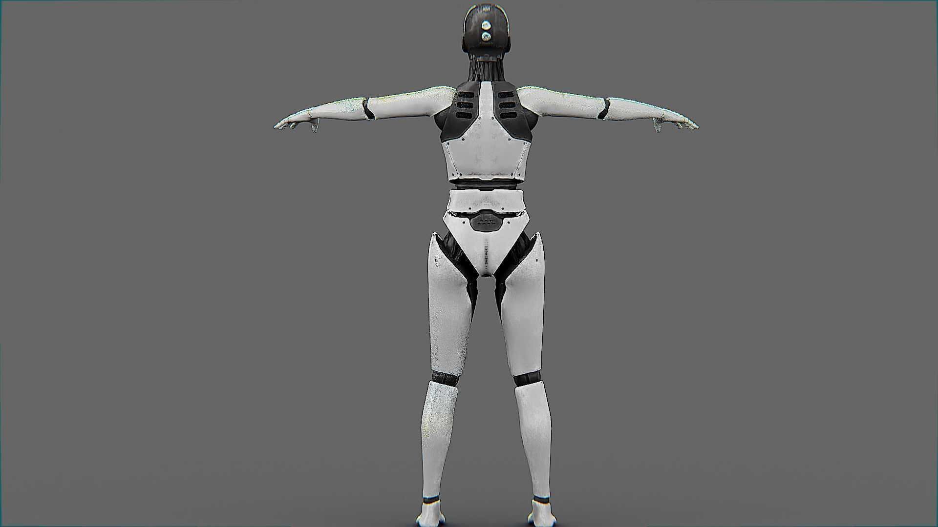 META HUMAN BOT-B Rigged for Unreal Engine - Unity - MIXAMO  3D model_26