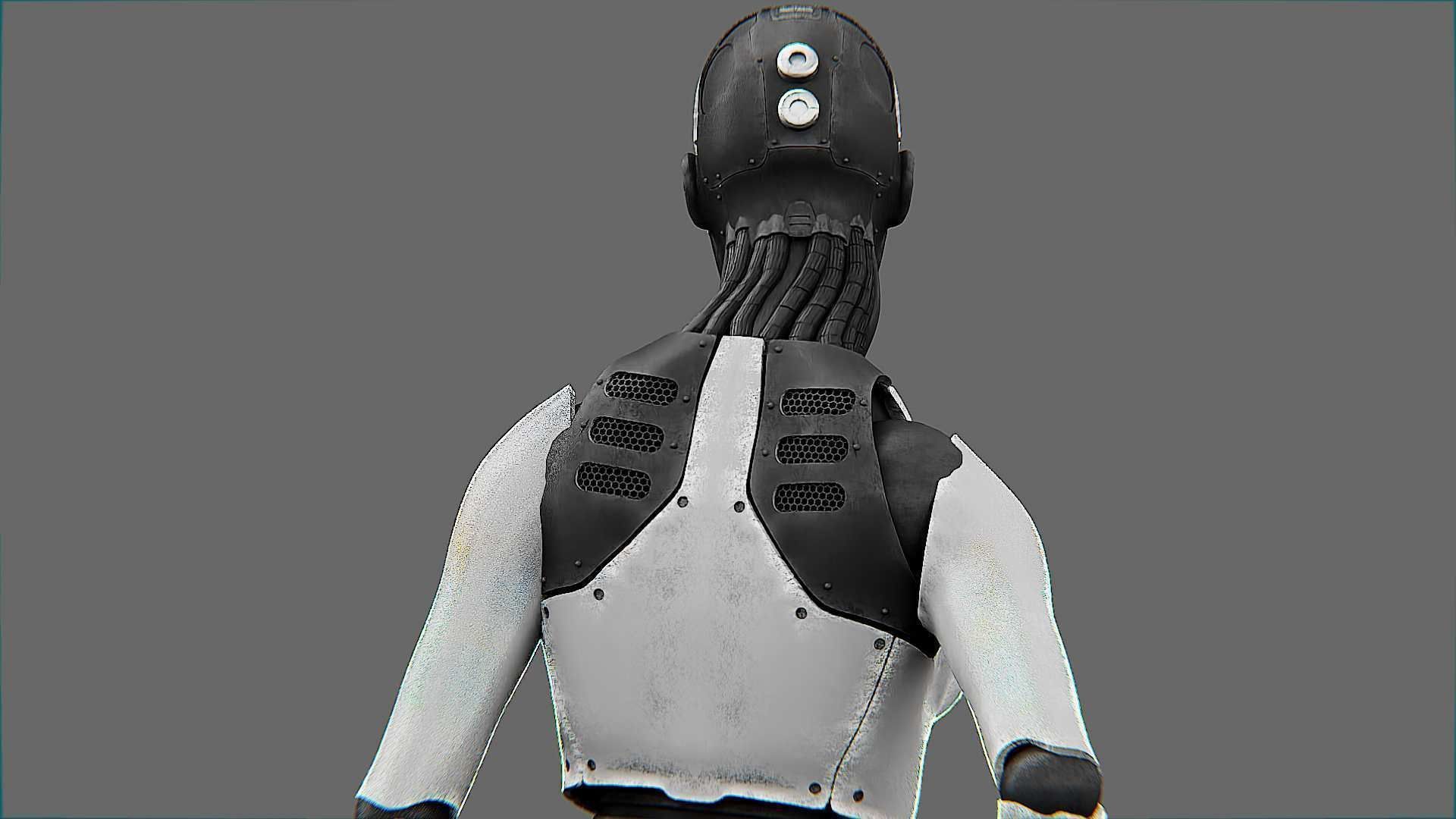 META HUMAN BOT-B Rigged for Unreal Engine - Unity - MIXAMO  3D model_18