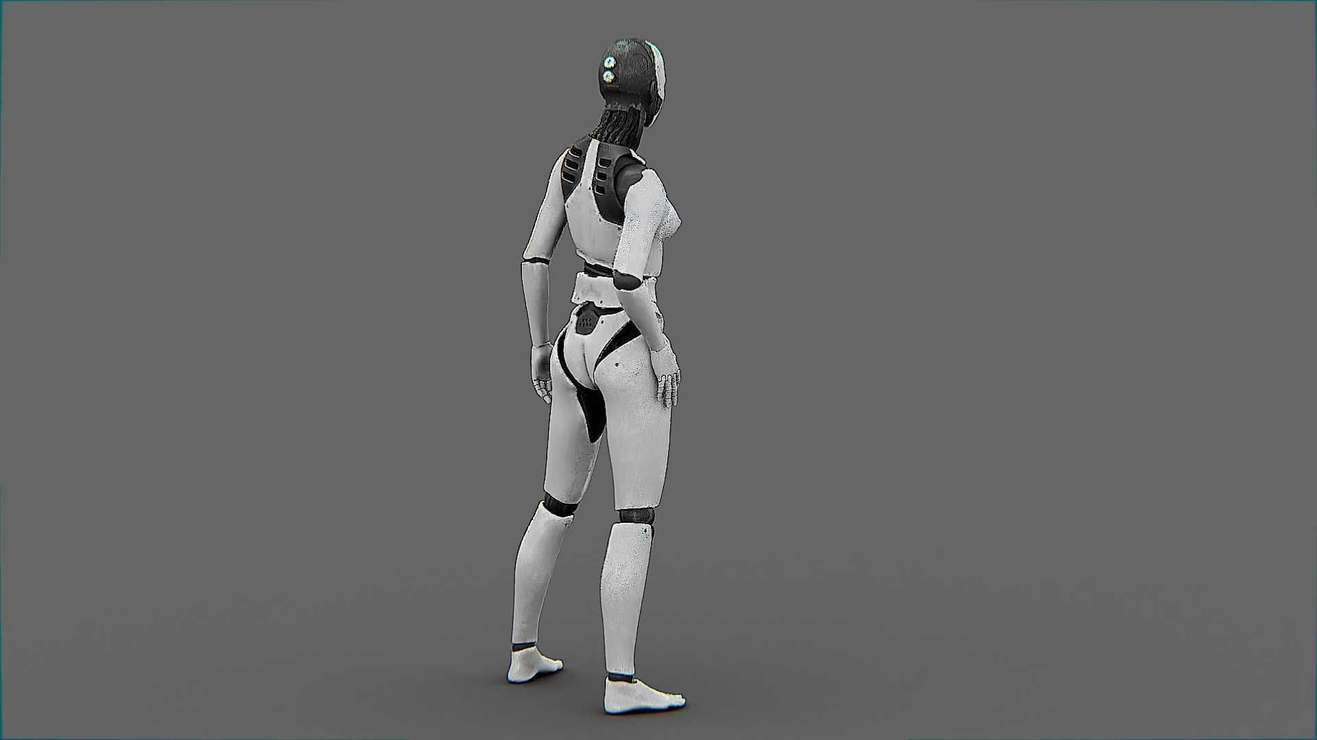 META HUMAN BOT-B Rigged for Unreal Engine - Unity - MIXAMO  3D model_10