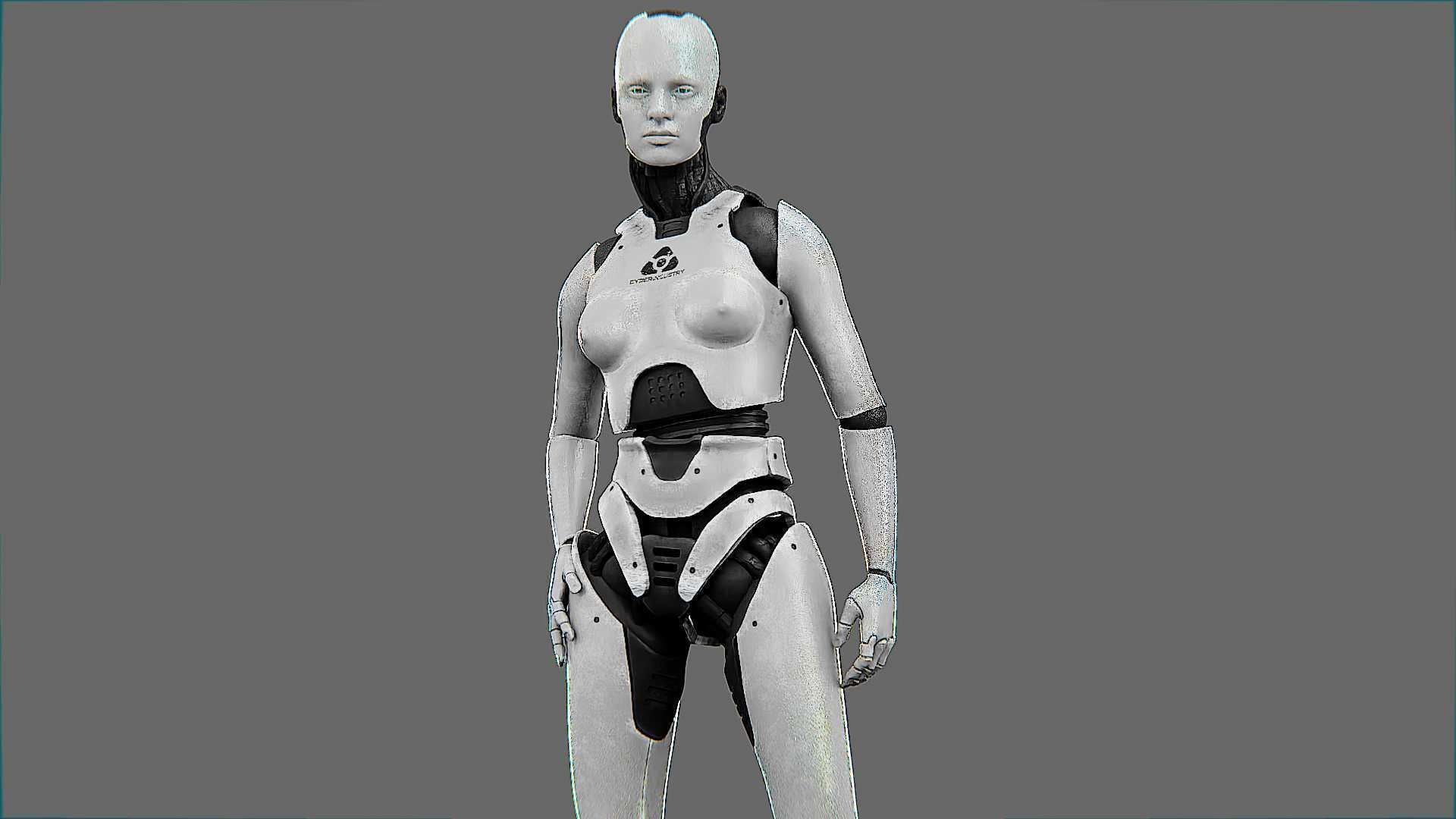 META HUMAN BOT-B Rigged for Unreal Engine - Unity - MIXAMO  3D model_2