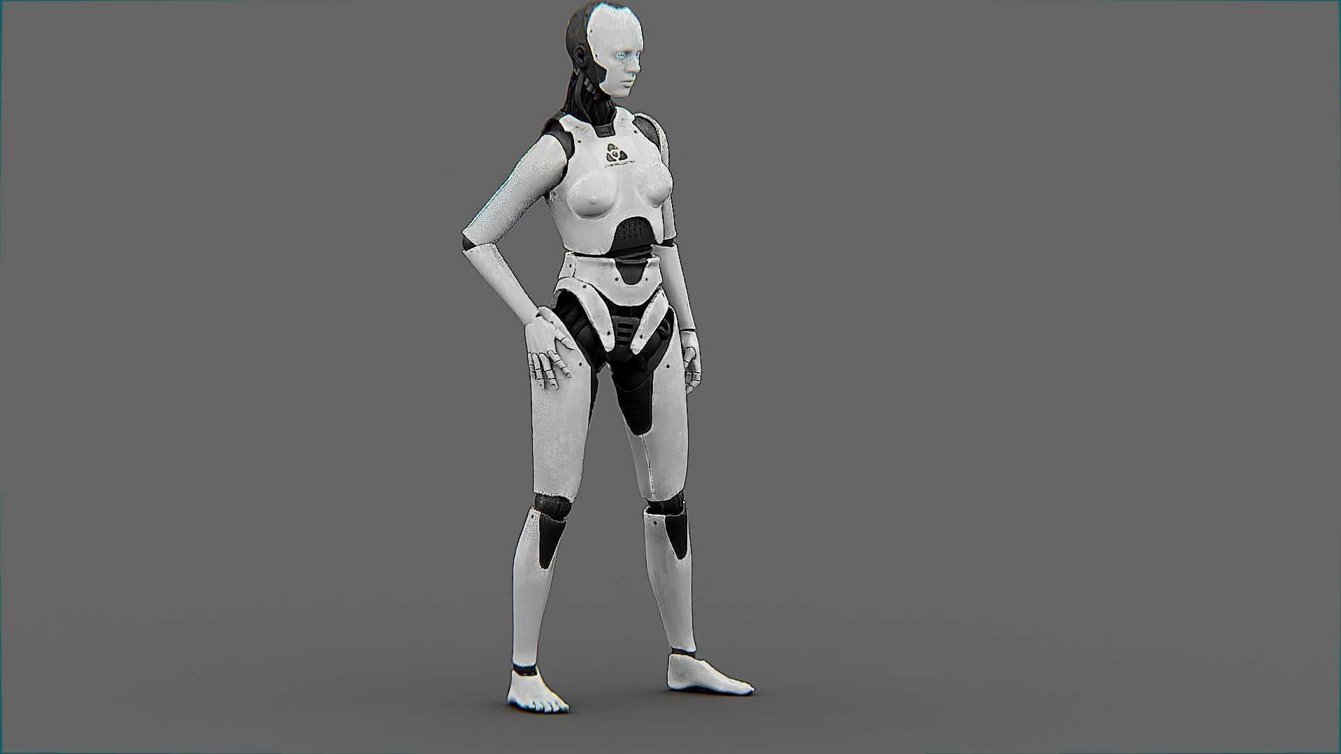 META HUMAN BOT-B Rigged for Unreal Engine - Unity - MIXAMO  3D model_13