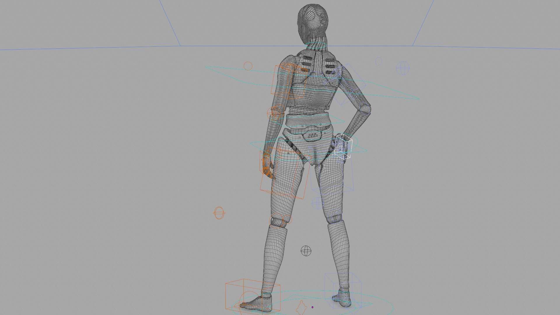 META HUMAN BOT-B Rigged for Unreal Engine - Unity - MIXAMO  3D model_41