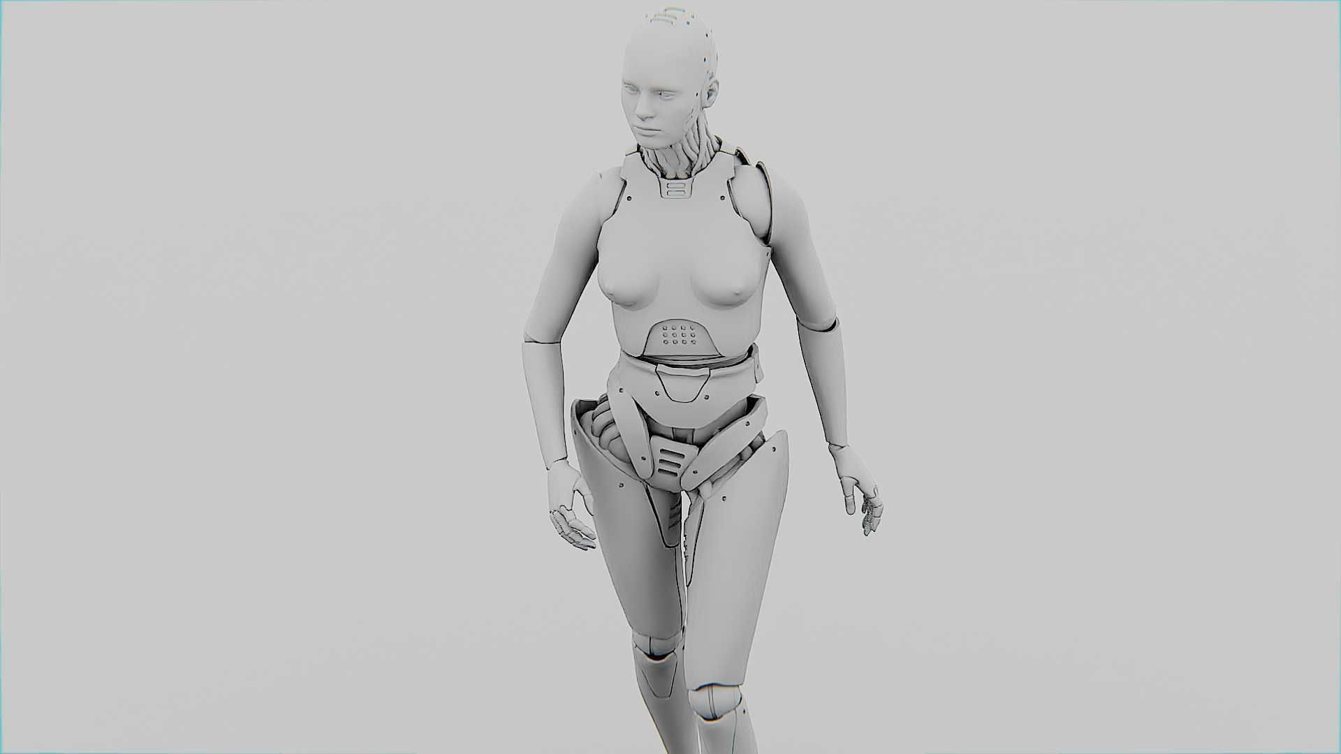 META HUMAN BOT-B Rigged for Unreal Engine - Unity - MIXAMO  3D model_34