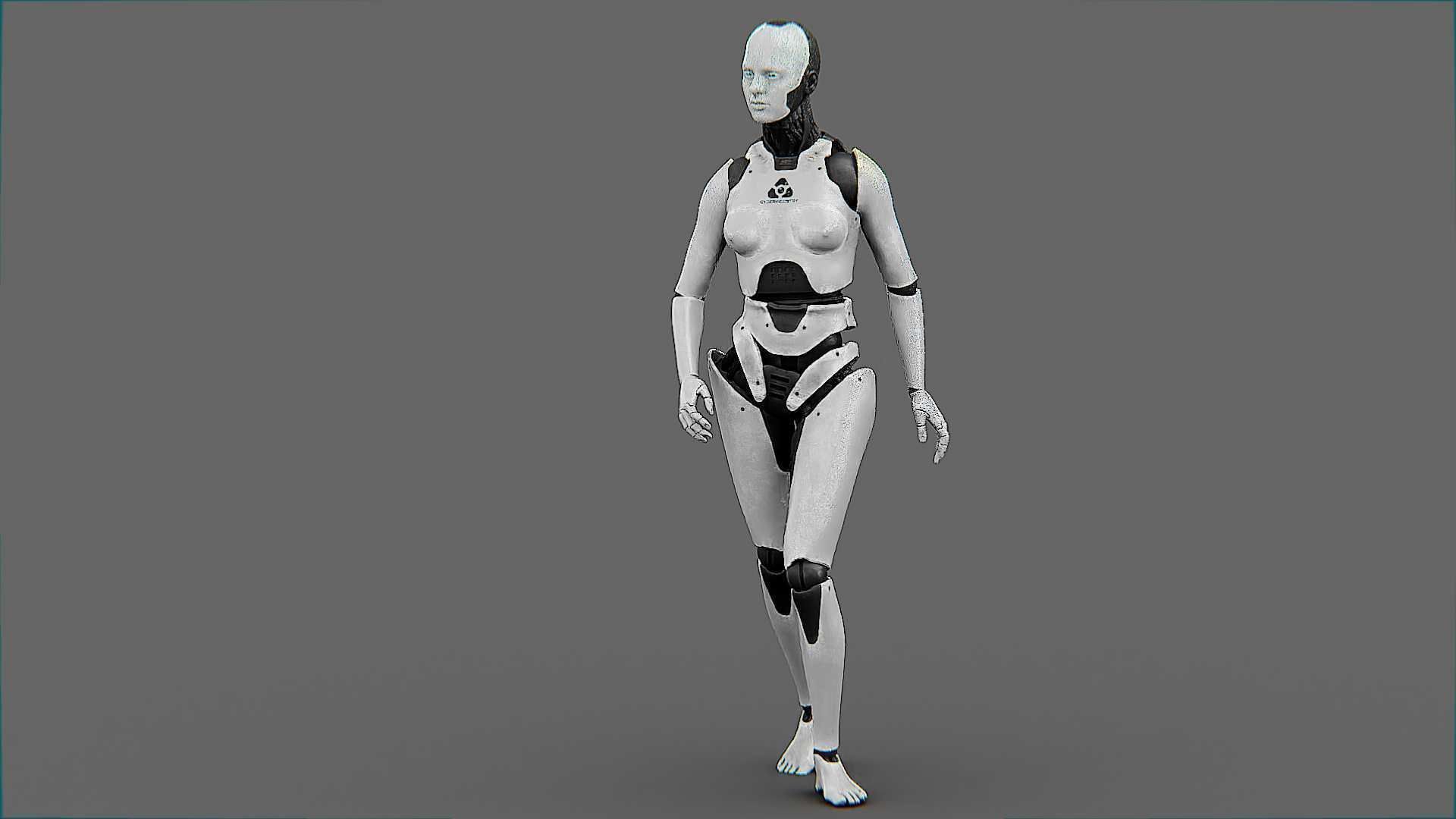 META HUMAN BOT-B Rigged for Unreal Engine - Unity - MIXAMO  3D model_27