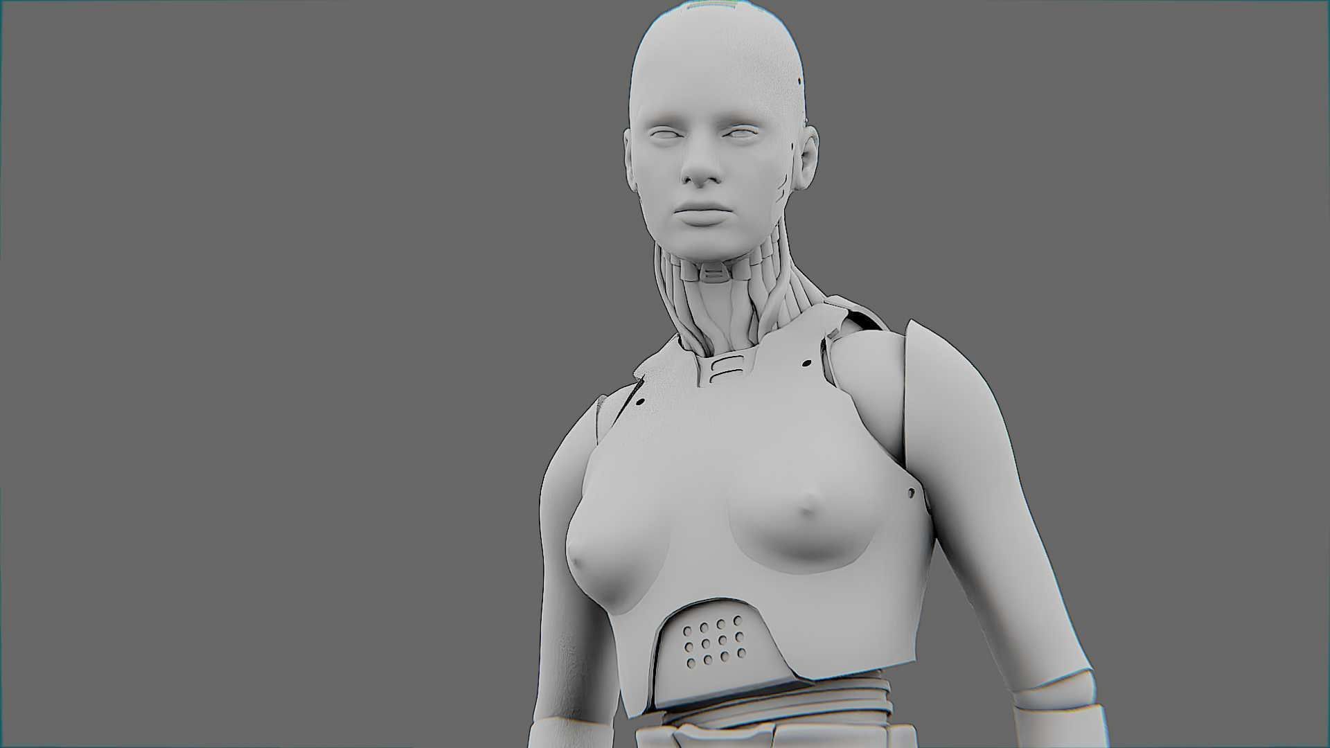 META HUMAN BOT-B Rigged for Unreal Engine - Unity - MIXAMO  3D model_36
