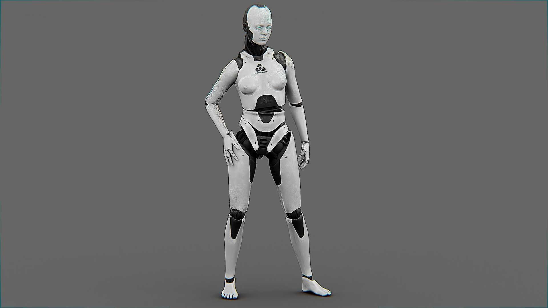 META HUMAN BOT-B Rigged for Unreal Engine - Unity - MIXAMO  3D model_14