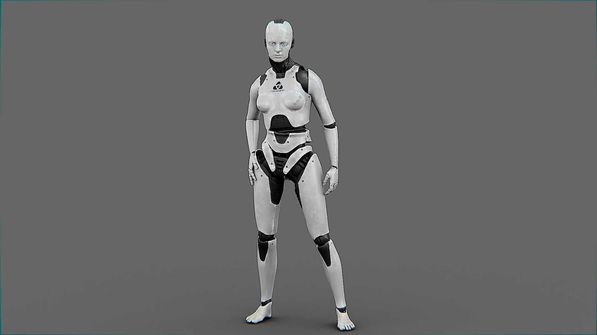 META HUMAN BOT-B Rigged for Unreal Engine - Unity - MIXAMO  3D model_3