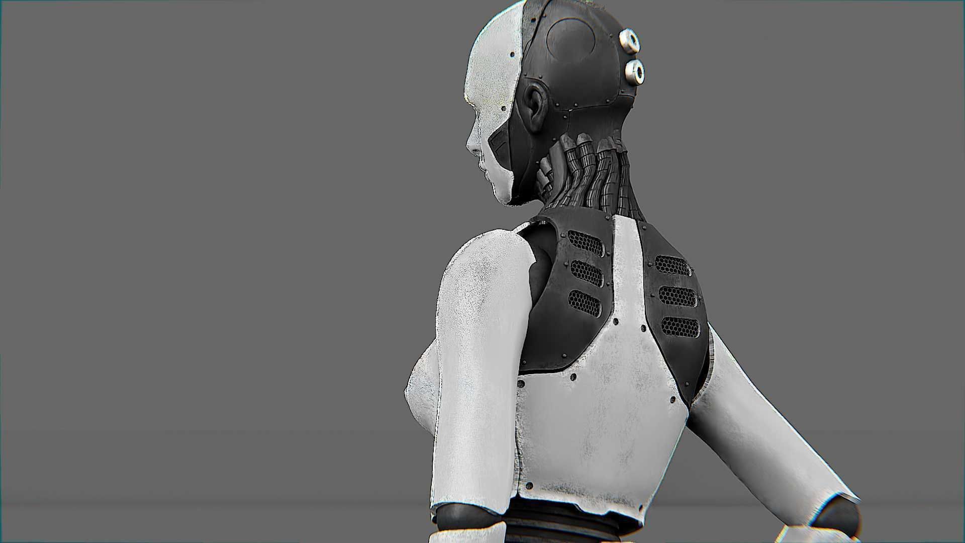 META HUMAN BOT-B Rigged for Unreal Engine - Unity - MIXAMO  3D model_17