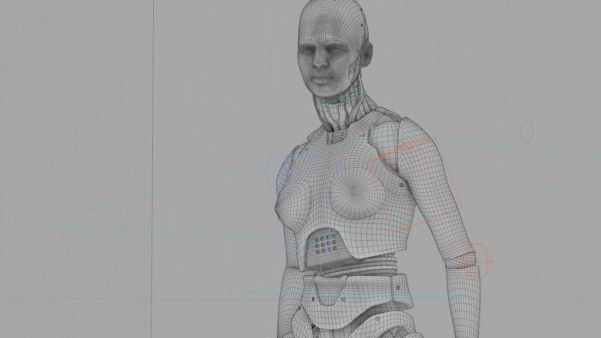 META HUMAN BOT-B Rigged for Unreal Engine - Unity - MIXAMO  3D model_42
