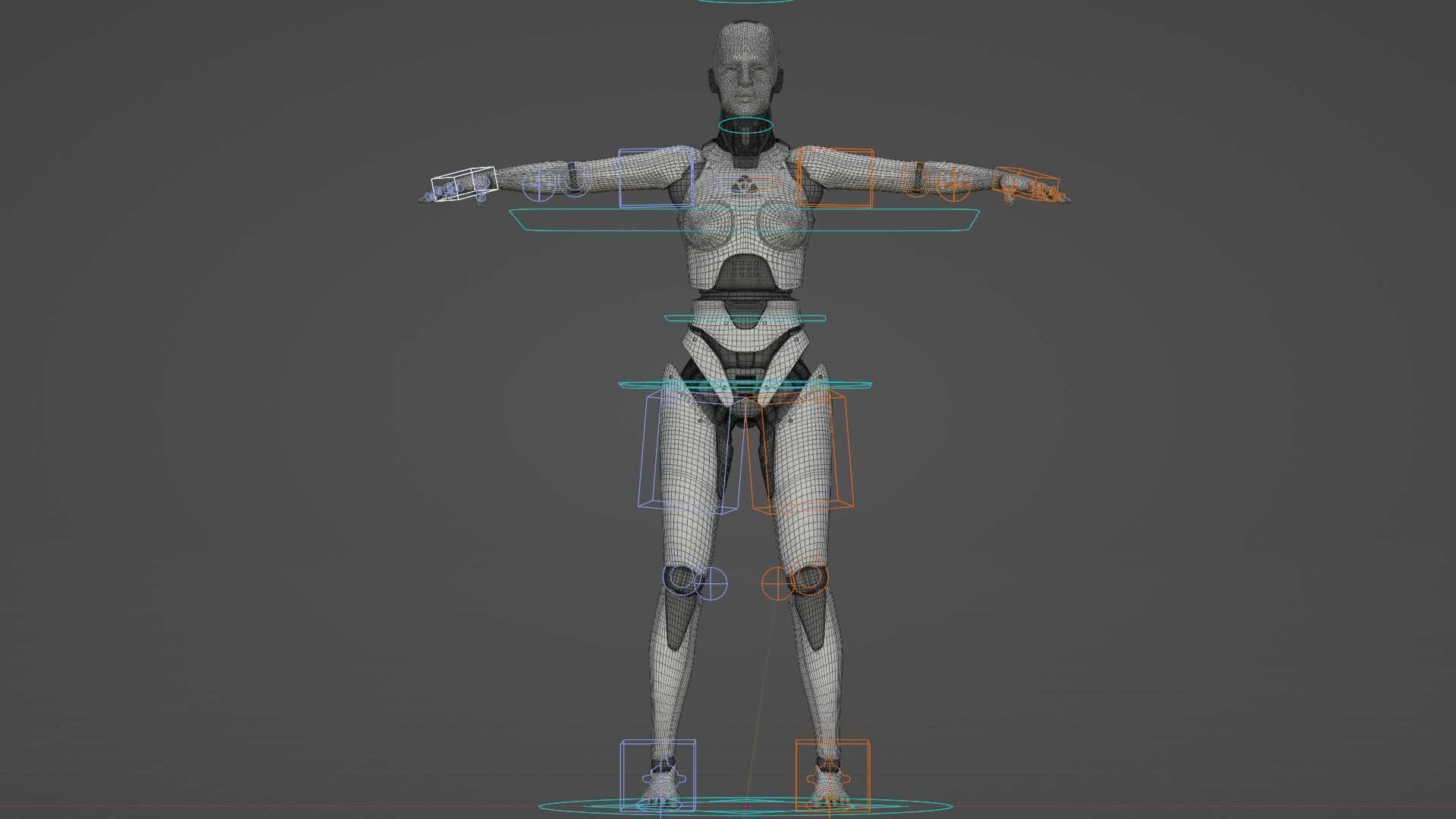 META HUMAN BOT-B Rigged for Unreal Engine - Unity - MIXAMO  3D model_39