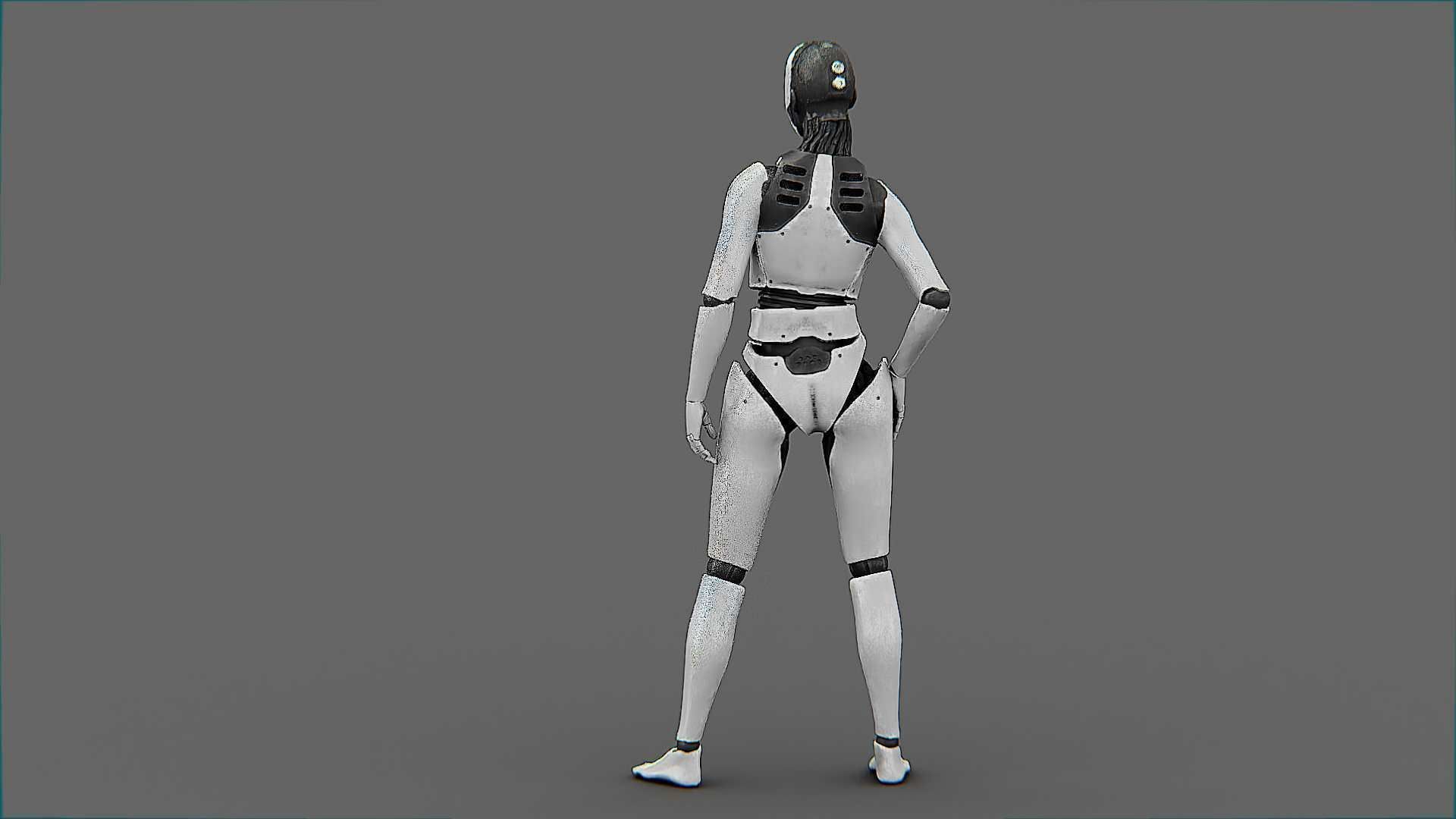 META HUMAN BOT-B Rigged for Unreal Engine - Unity - MIXAMO  3D model_8