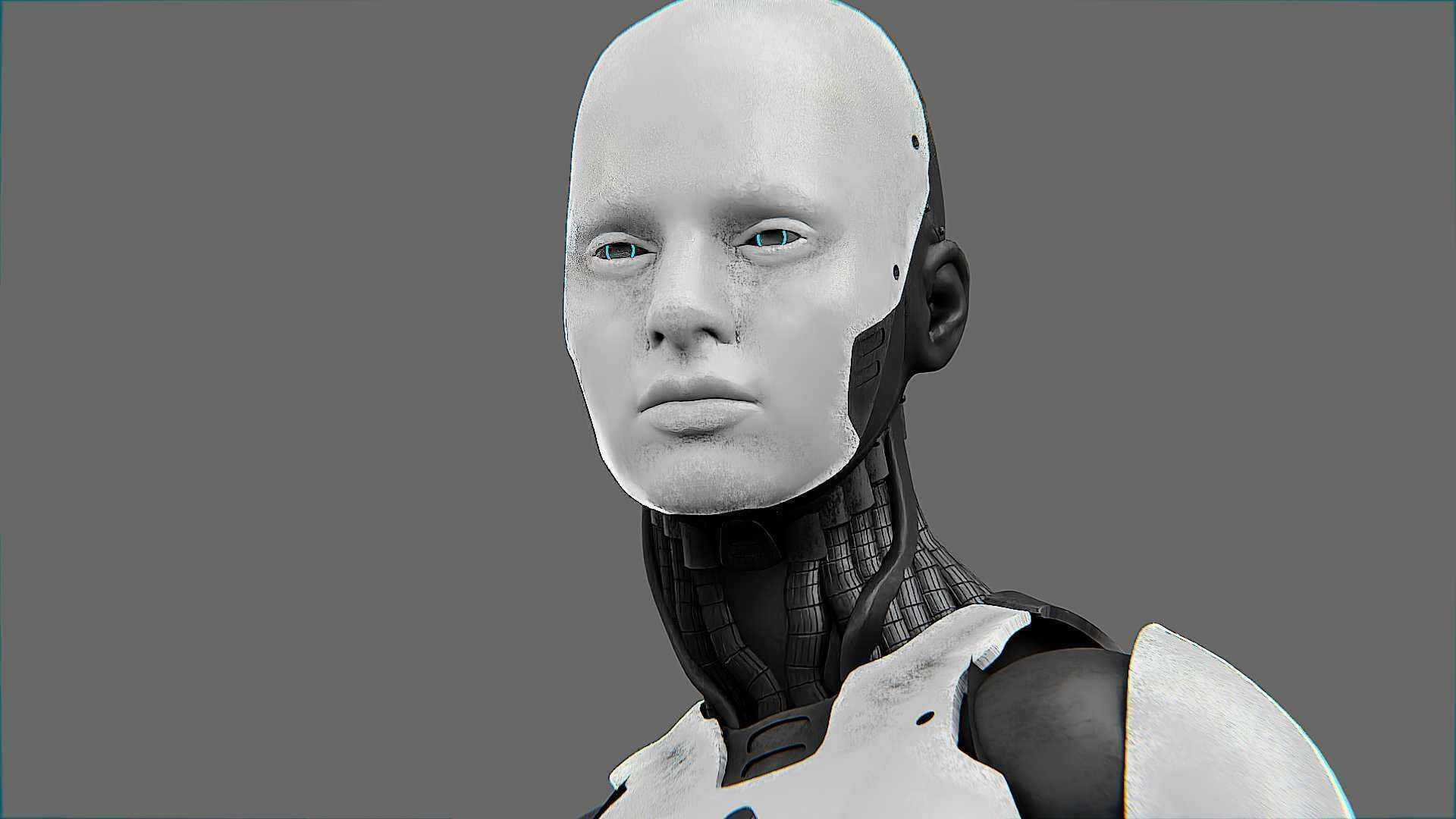 META HUMAN BOT-B Rigged for Unreal Engine - Unity - MIXAMO  3D model_19