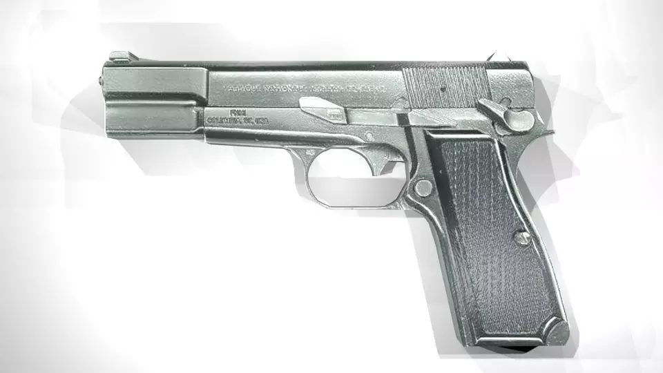 9mm Pistol Free 3D model