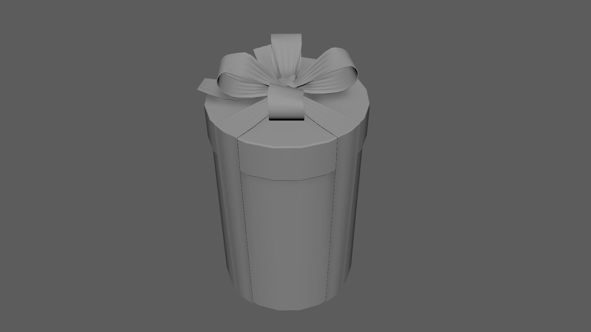 Christmas Gift Box 08 - V6 Low-poly 3D model_7